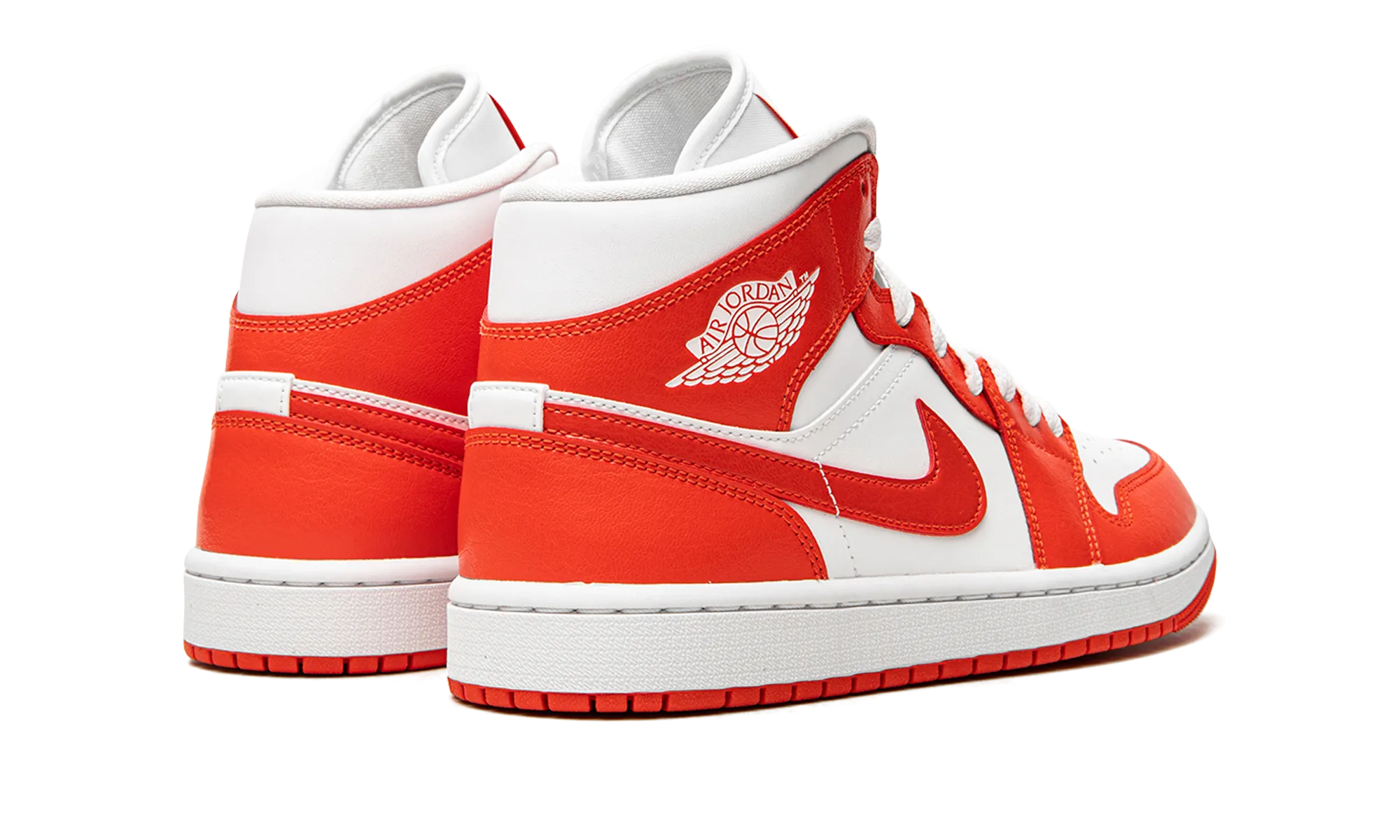 AIR JORDAN 1 MID WMNS "Habanero Red" jordan womens sporty sneakers