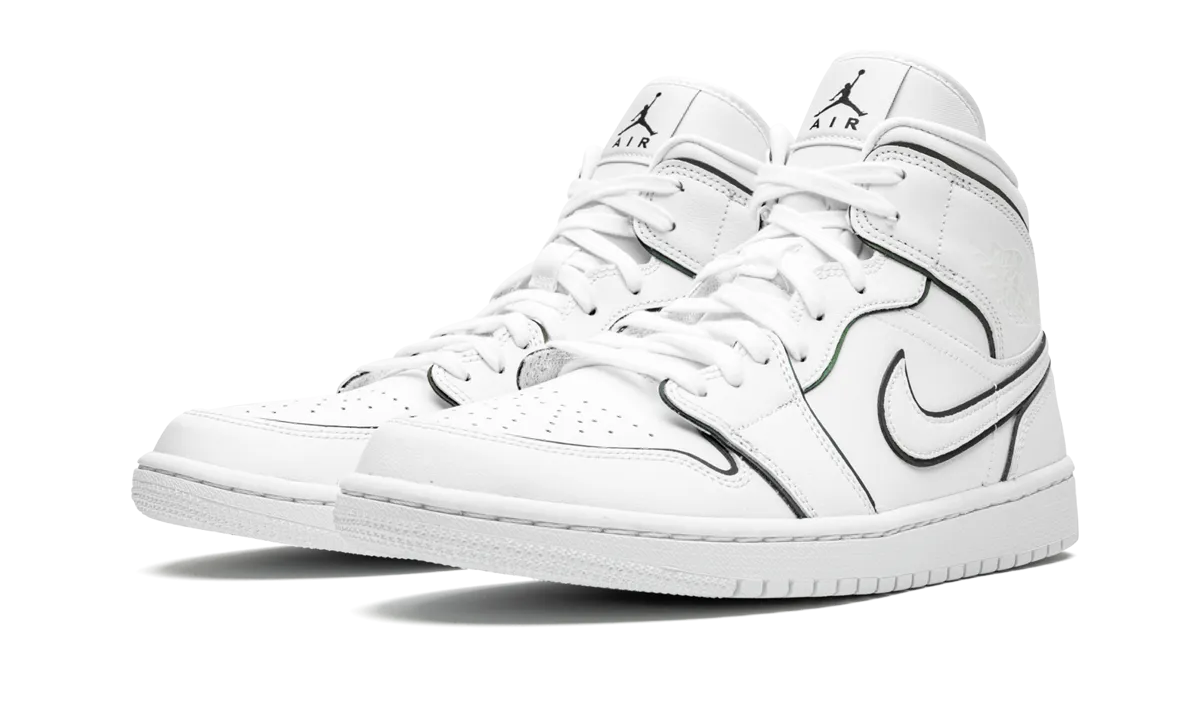 AIR JORDAN 1 MID WMNS "Iridescent Outline" jordan classic womens shoes
