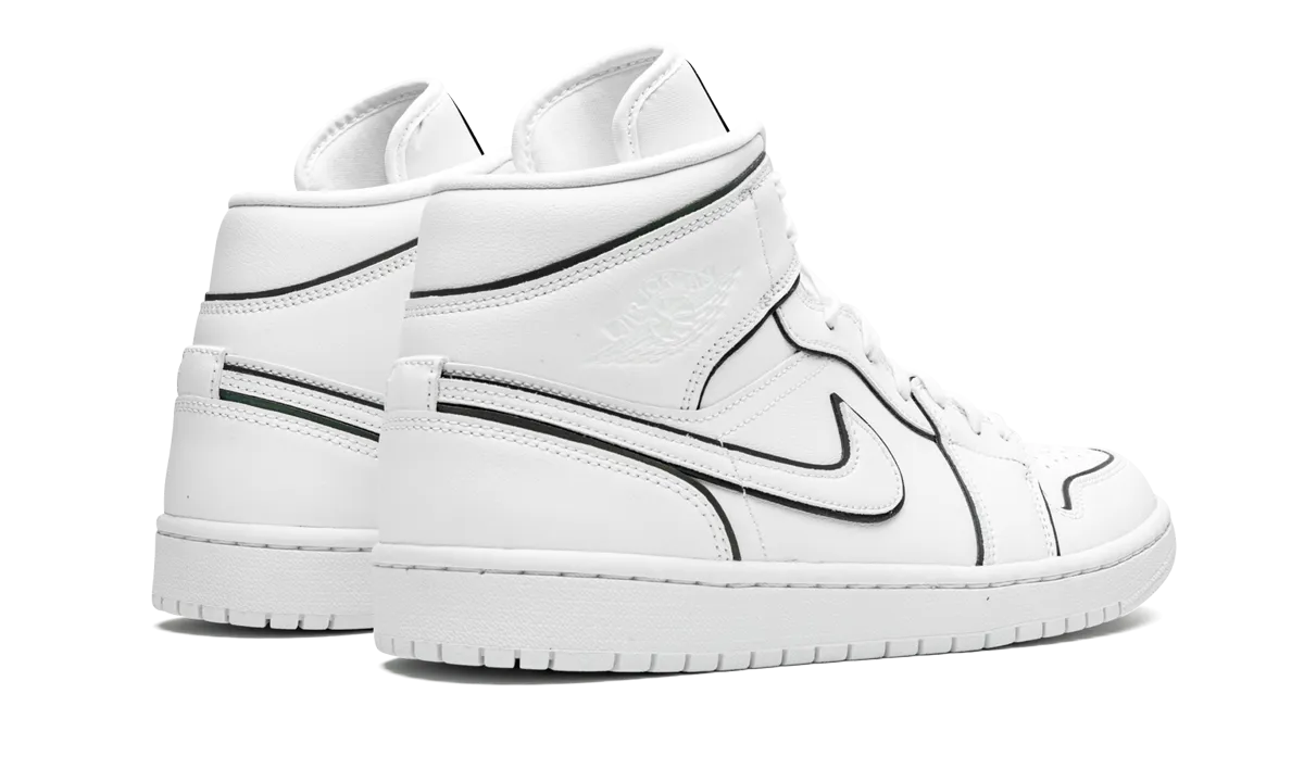 AIR JORDAN 1 MID WMNS "Iridescent Outline" jordan classic womens shoes