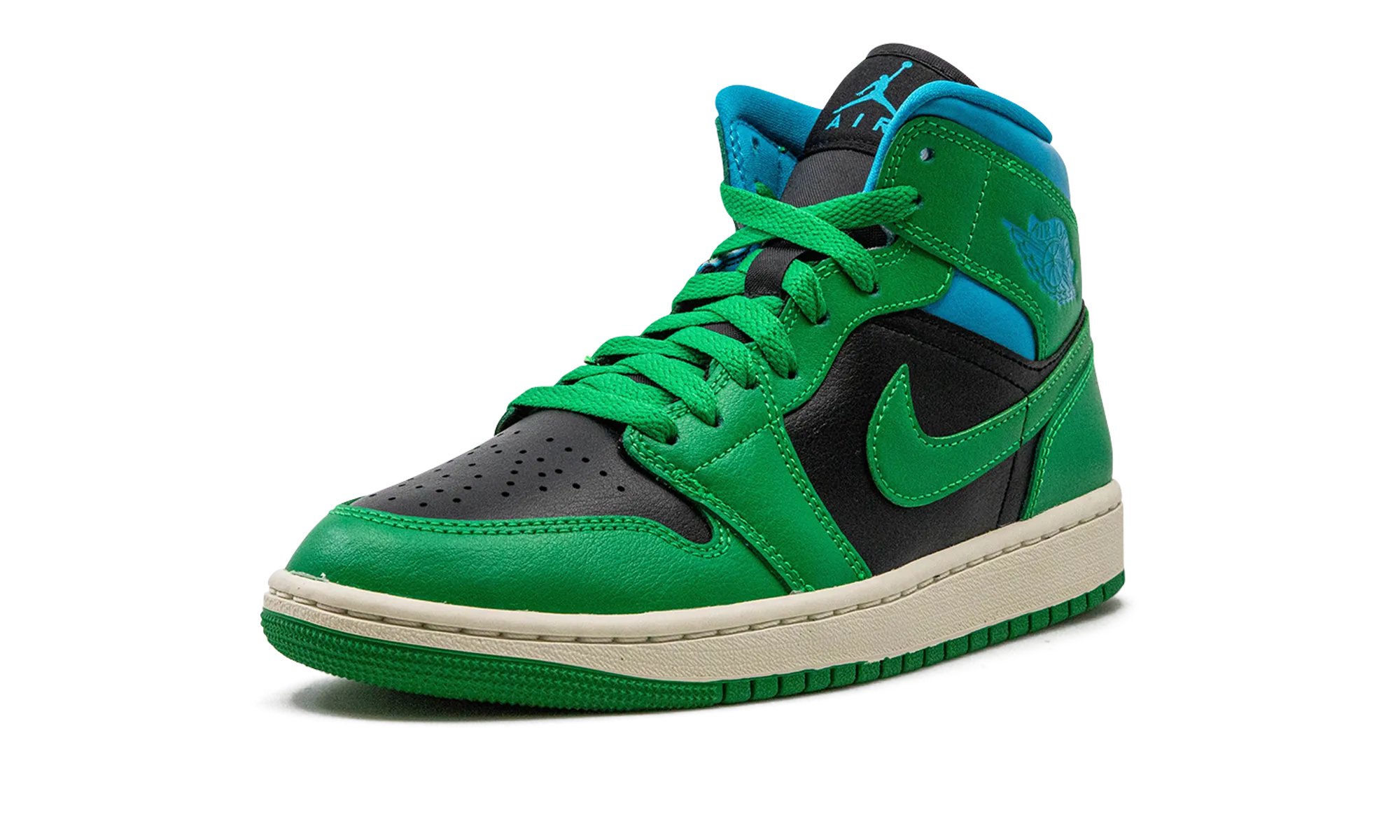 AIR JORDAN 1 MID WMNS "Lucky Green Aquatone" jordan classic womens shoes