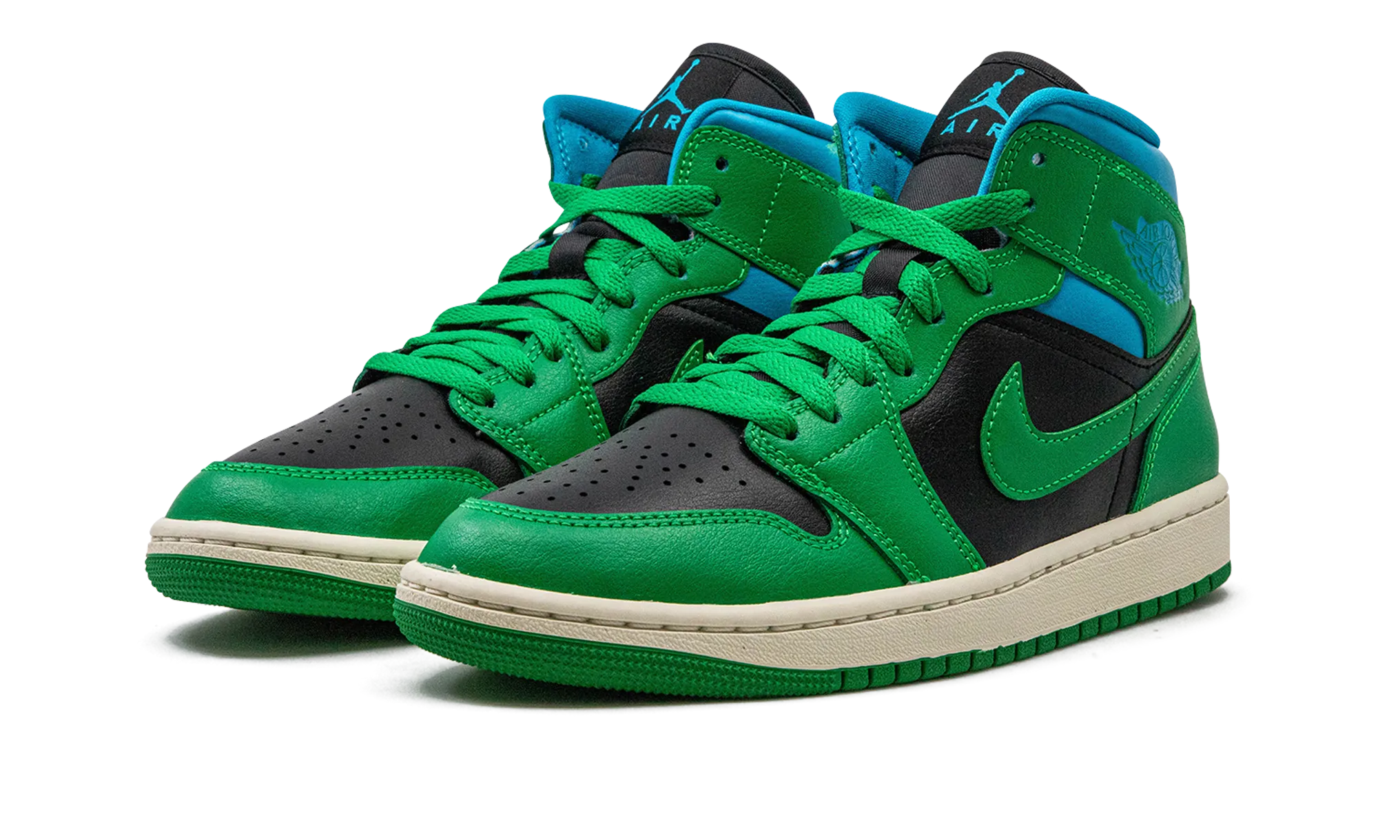 AIR JORDAN 1 MID WMNS "Lucky Green Aquatone" jordan classic womens shoes