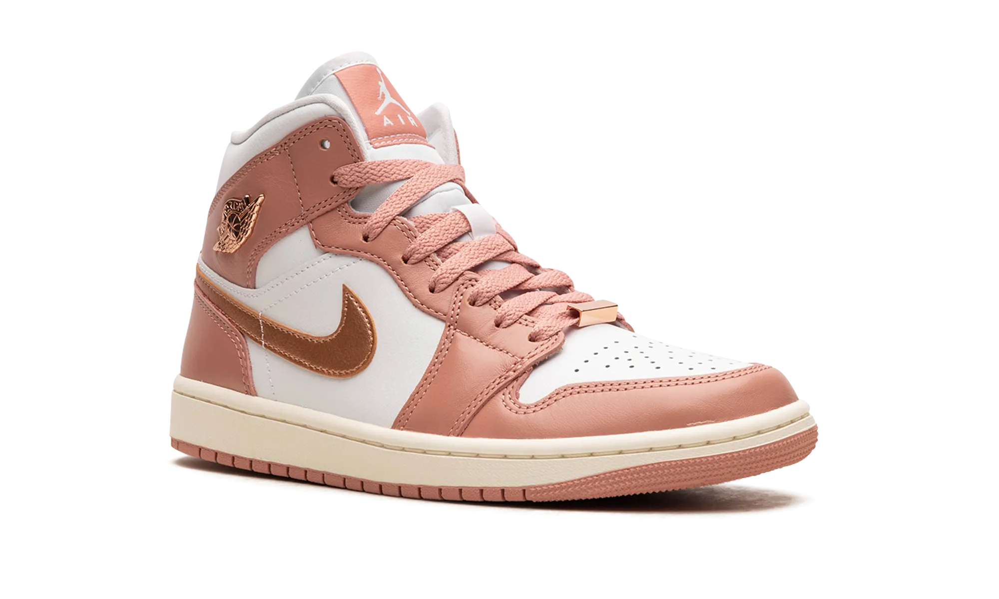 AIR JORDAN 1 MID WMNS "RED STARDUST" jordan classic womens shoes