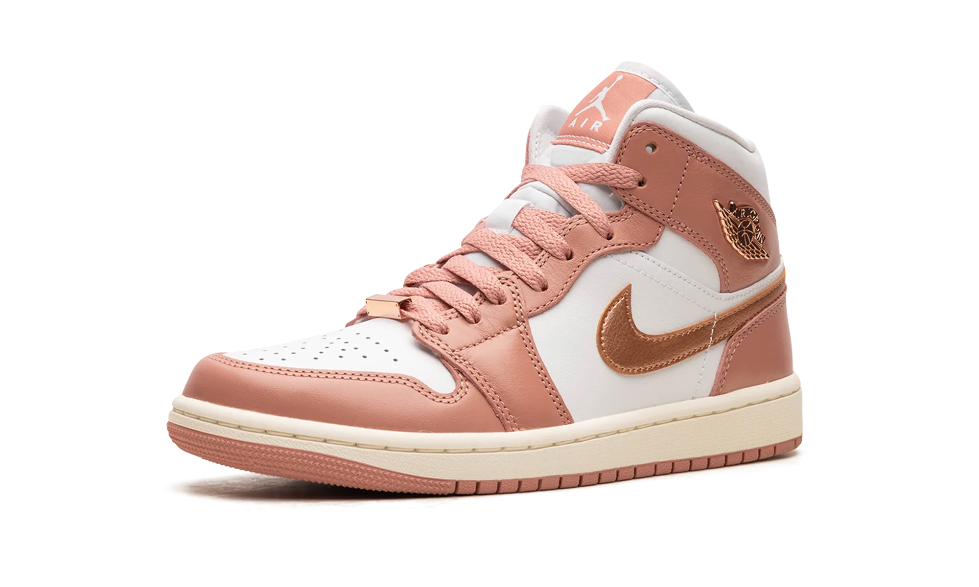 AIR JORDAN 1 MID WMNS "RED STARDUST" jordan classic womens shoes