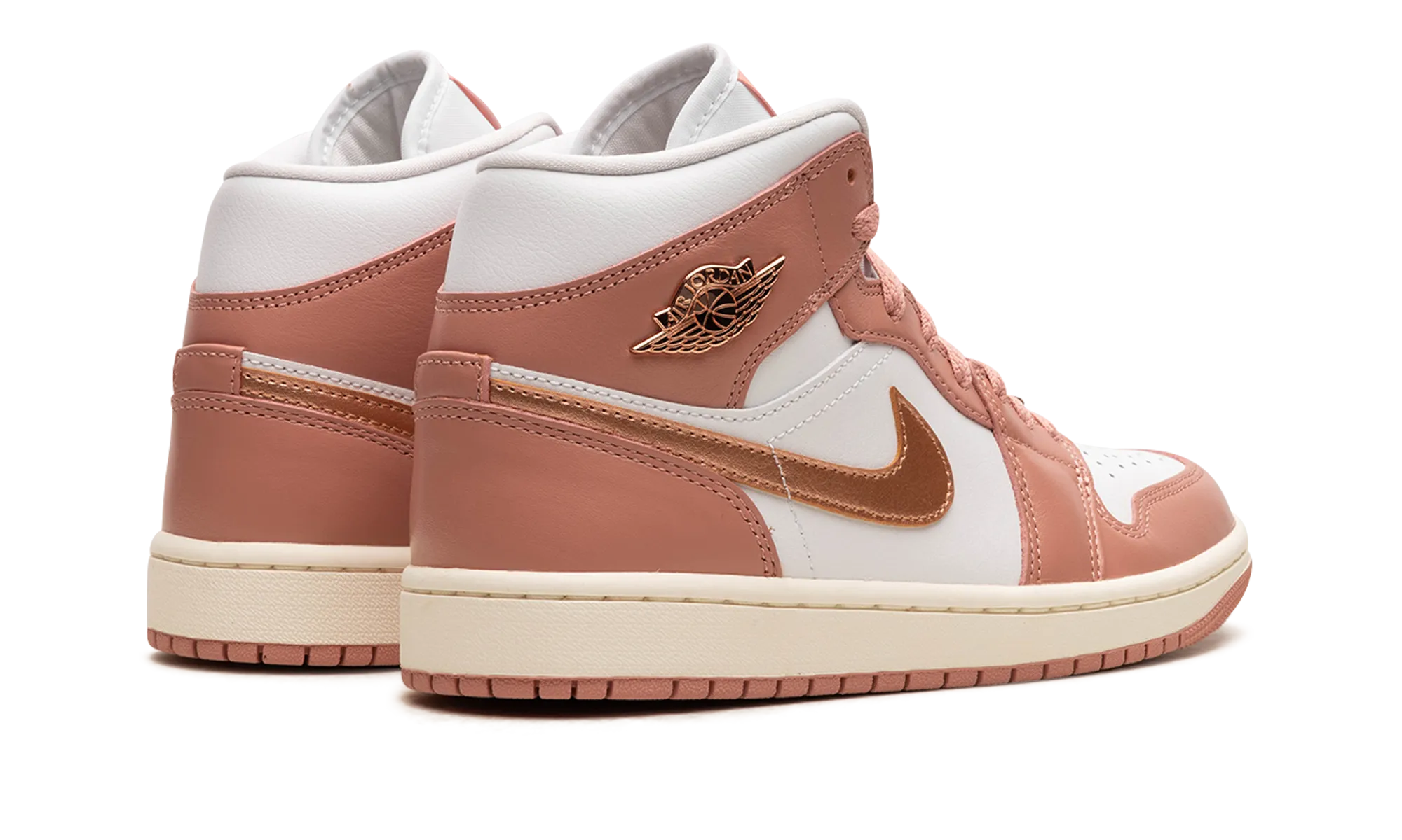 AIR JORDAN 1 MID WMNS "RED STARDUST" jordan classic womens shoes