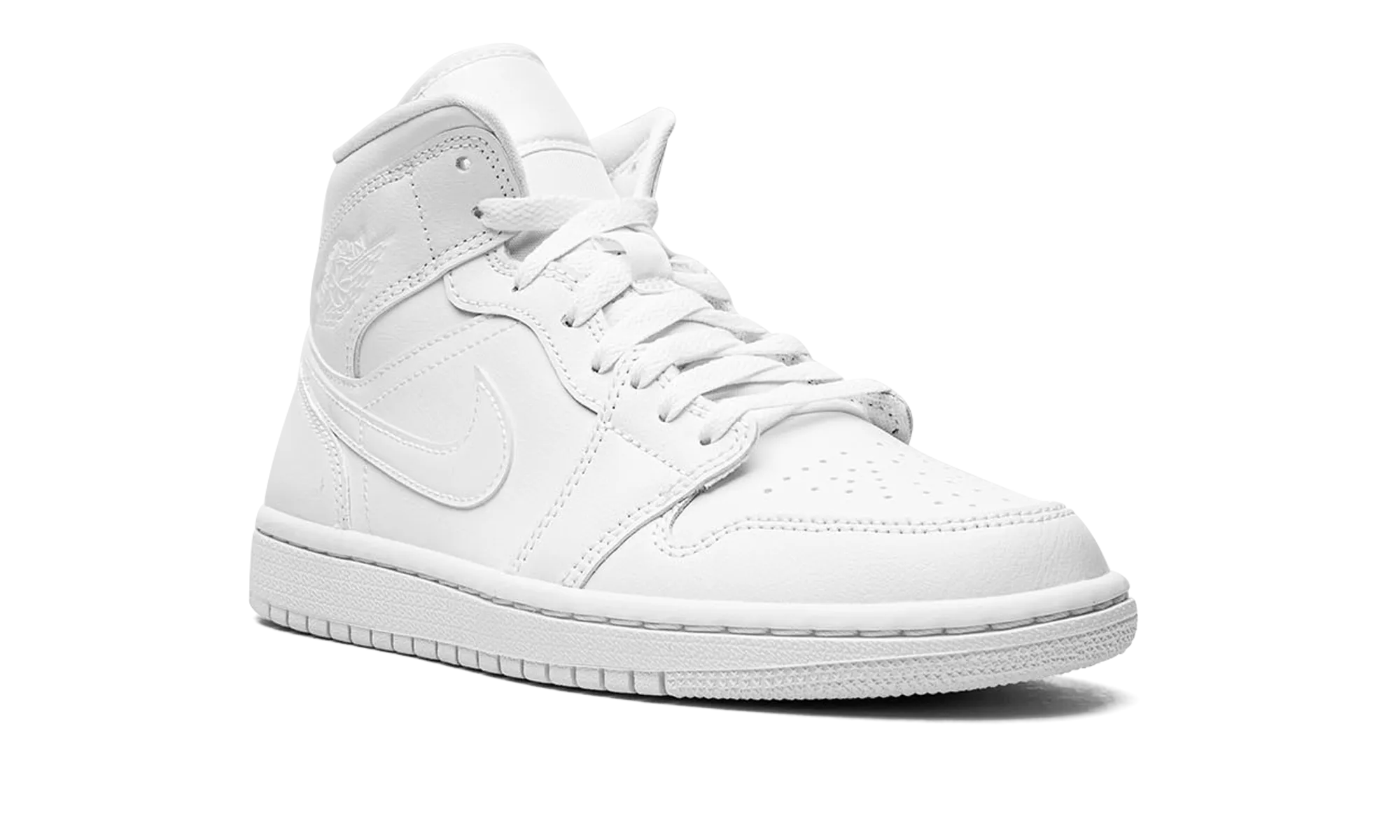 AIR JORDAN 1 MID WMNS "Triple White 2022" jordan classic womens shoes