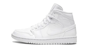 AIR JORDAN 1 MID WMNS "Triple White Patent Leather" Jordan Women's shoes
