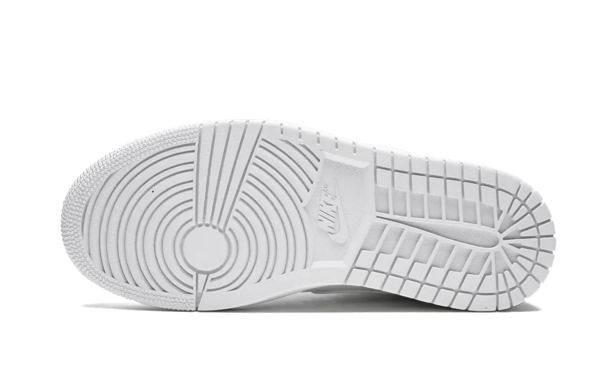 AIR JORDAN 1 MID WMNS "Triple White Patent Leather" jordan womens sporty sneakers