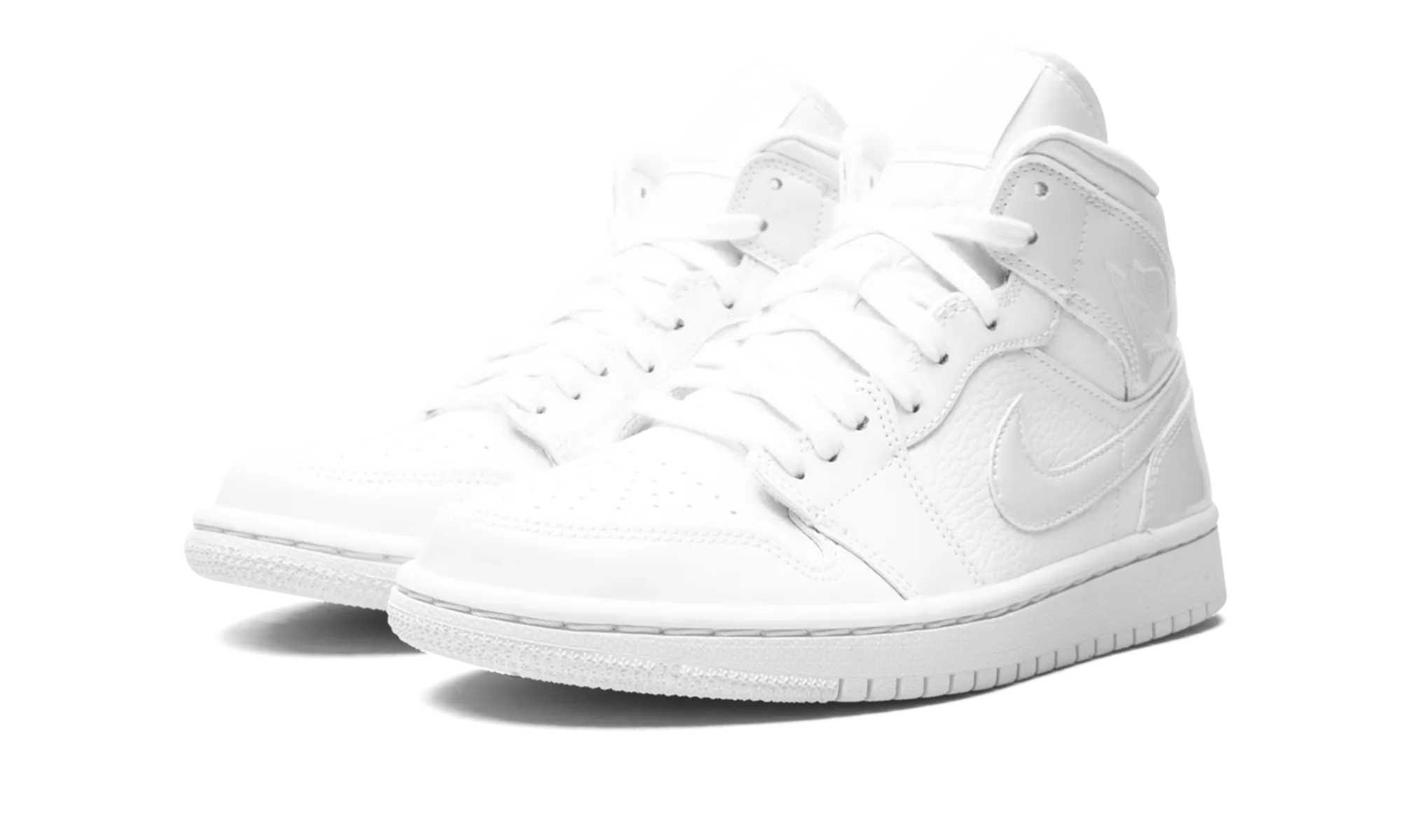 AIR JORDAN 1 MID WMNS "Triple White" jordan classic womens shoes