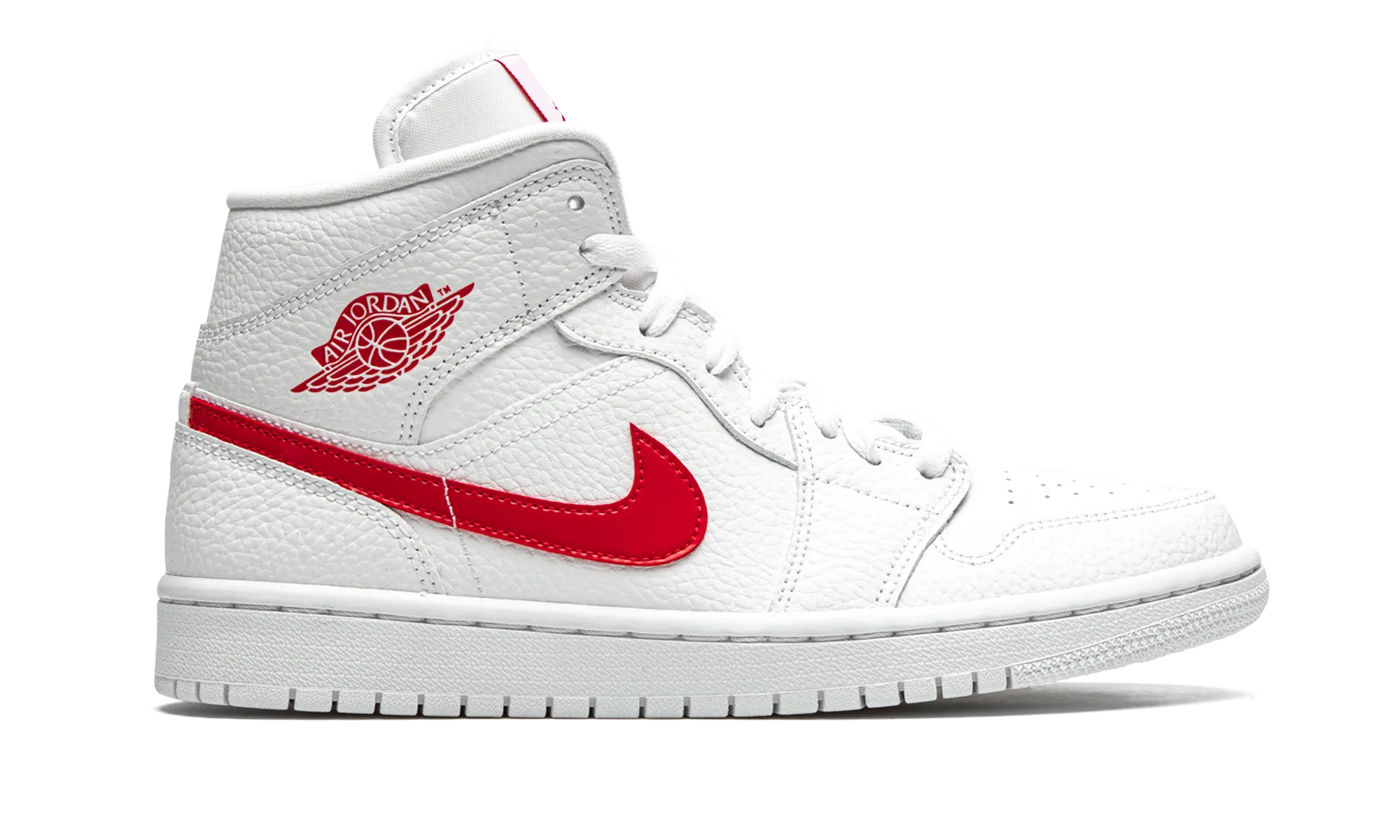 AIR JORDAN 1 MID WMNS "University Red" jordan classic womens shoes