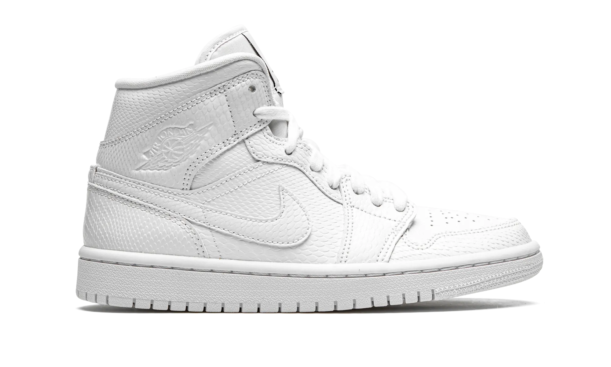 AIR JORDAN 1 MID WMNS "White Snakeskin" jordan classic womens shoes