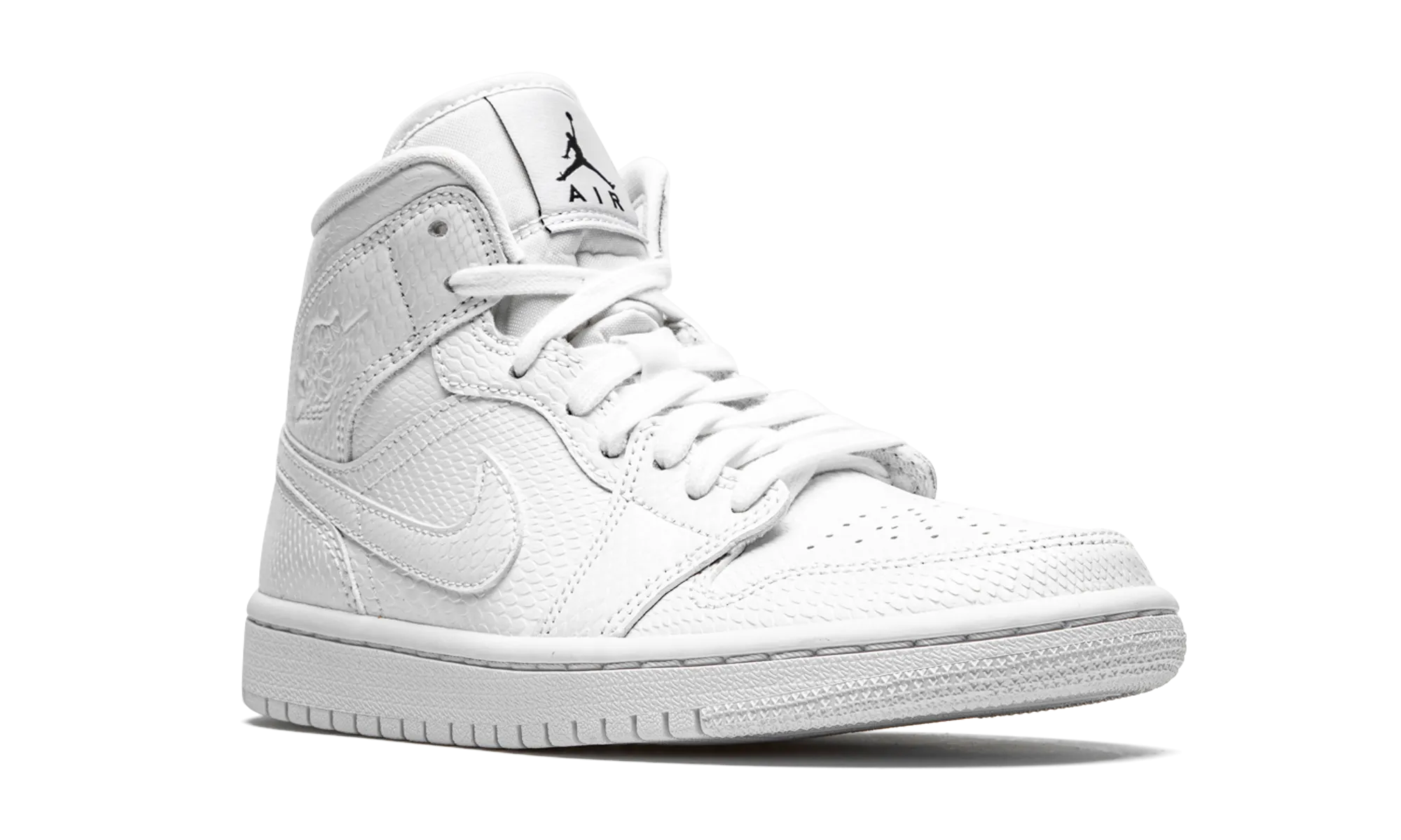 AIR JORDAN 1 MID WMNS "White Snakeskin" jordan classic womens shoes