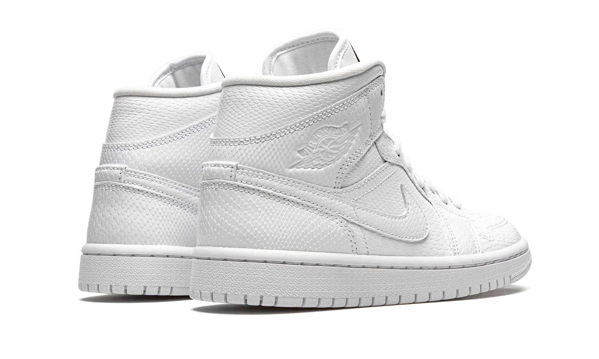 AIR JORDAN 1 MID WMNS "White Snakeskin" jordan classic womens shoes