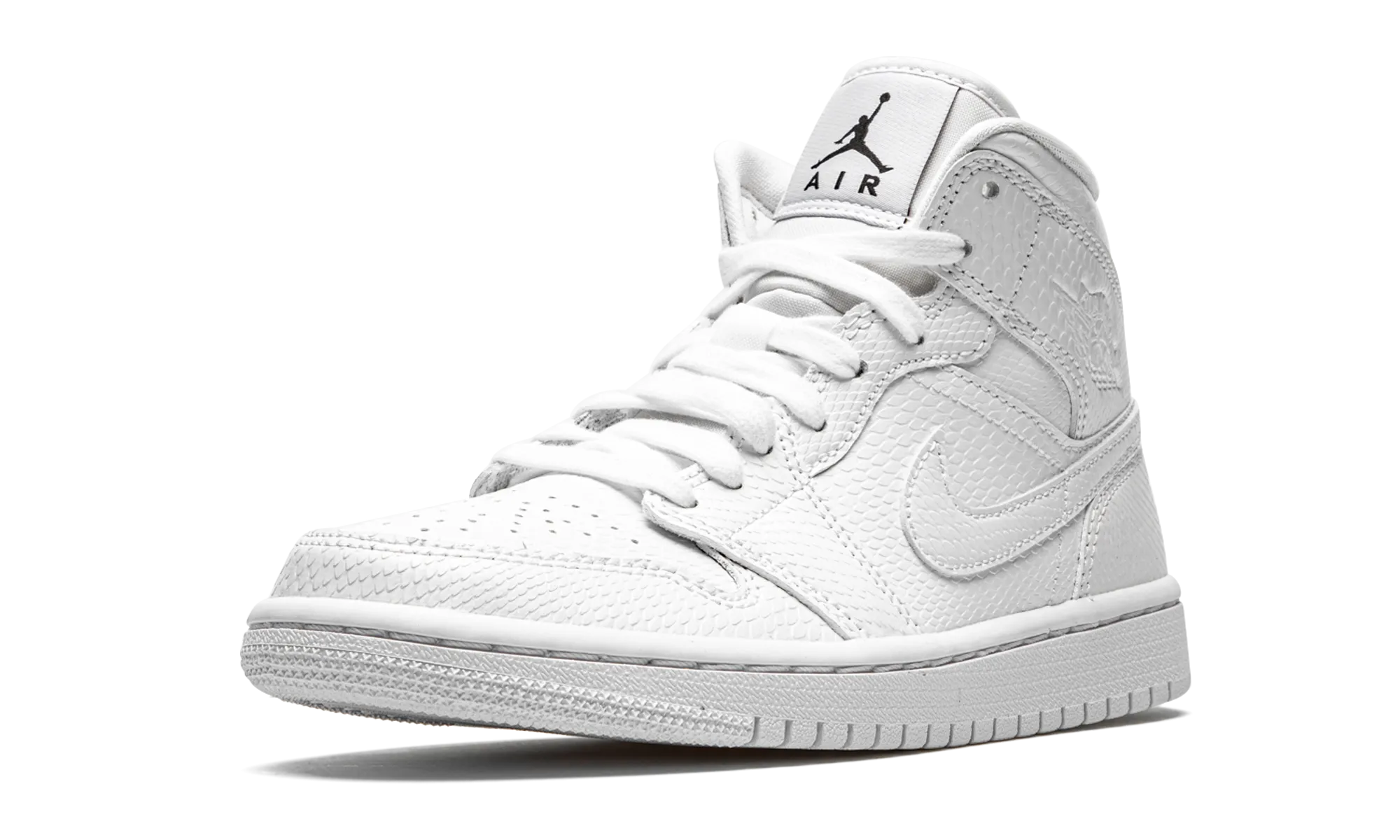 AIR JORDAN 1 MID WMNS "White Snakeskin" jordan classic womens shoes
