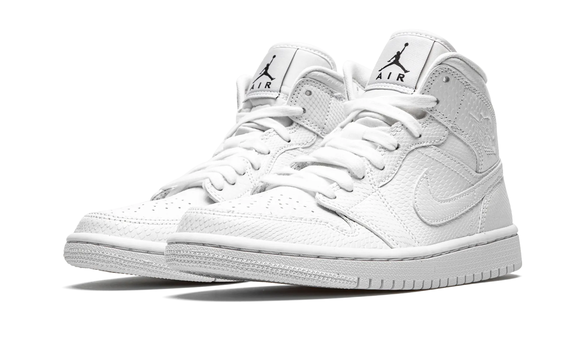 AIR JORDAN 1 MID WMNS "White Snakeskin" jordan classic womens shoes