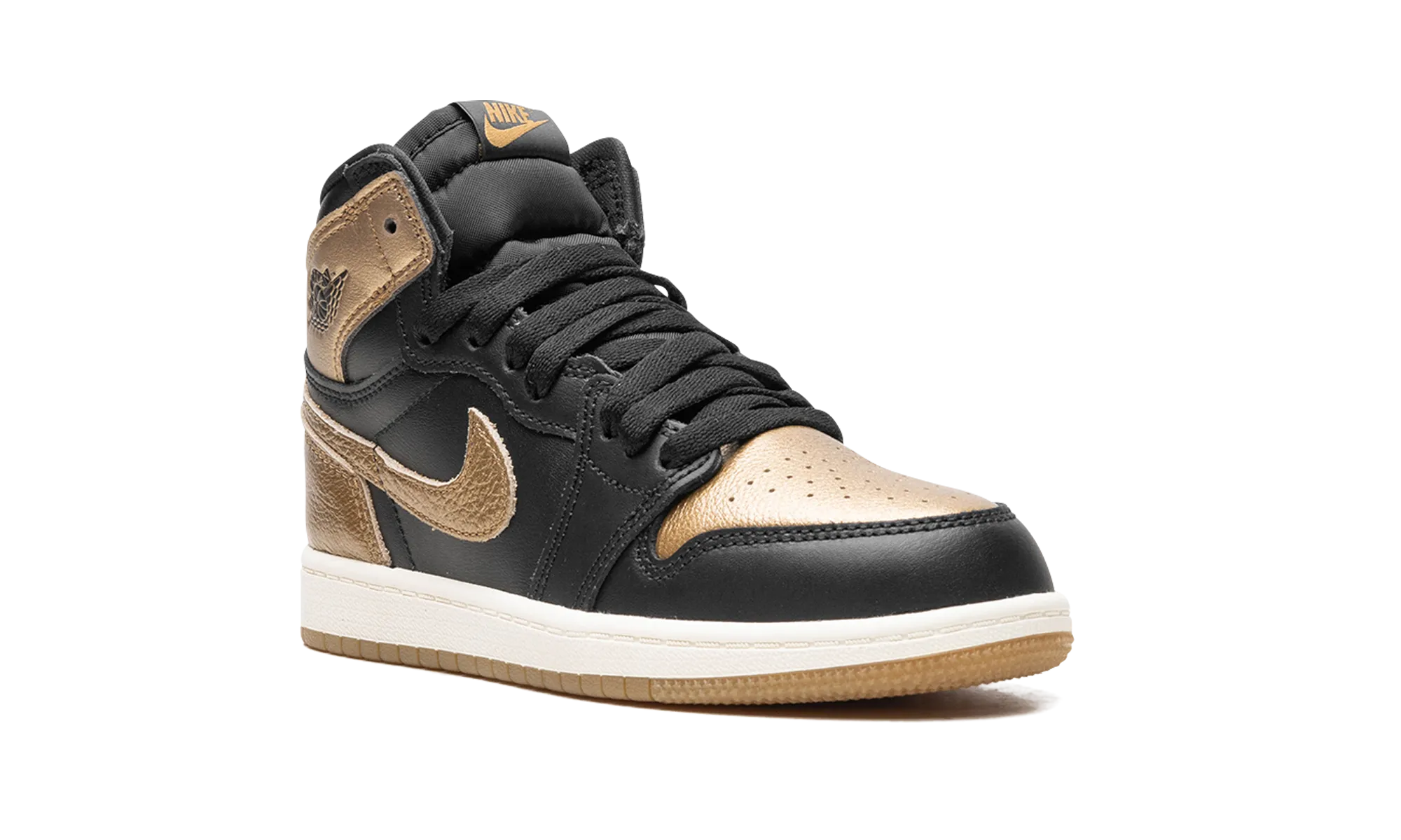 Air Jordan 1 PS "Black Metallic Gold" jordan preschool kids shoes
