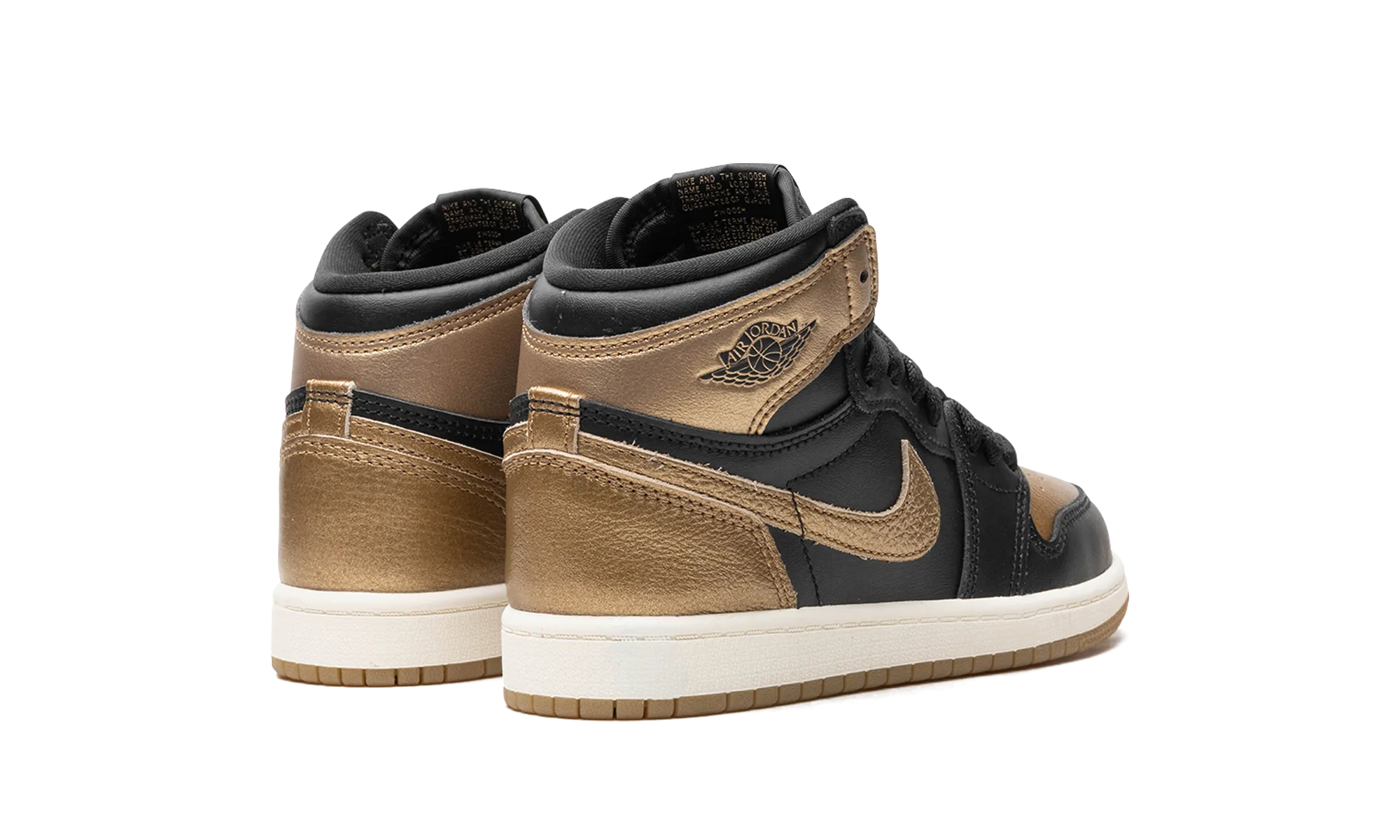 Air Jordan 1 PS "Black Metallic Gold" jordan preschool kids shoes