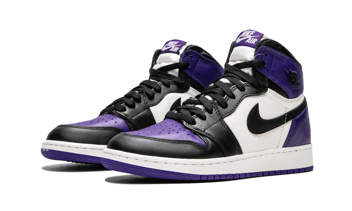 Air Jordan 1 Retro GS "Court Purple" jordan grade school sneakers