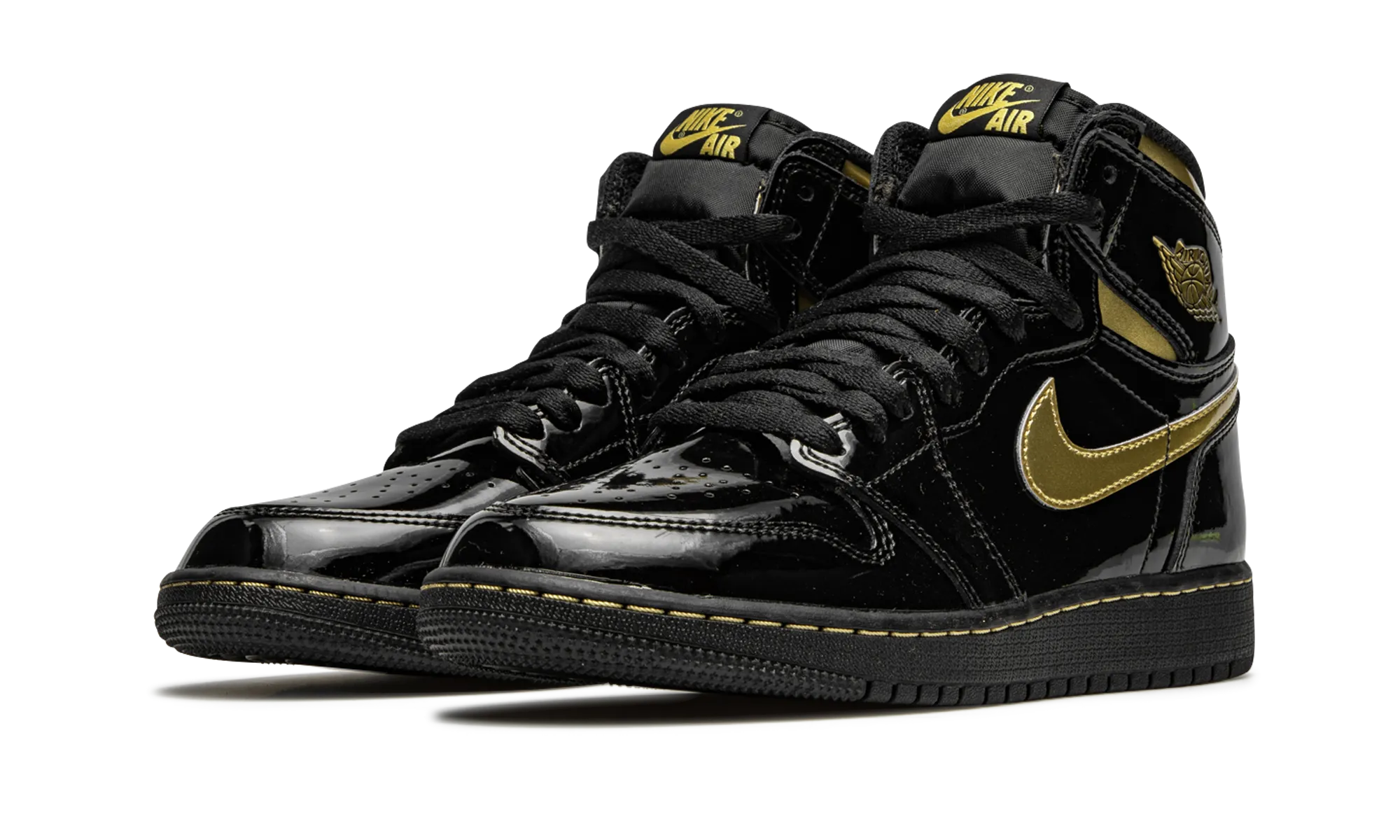 Air Jordan 1 Retro High OG GS "Black Metallic Gold" jordan preschool kids shoes