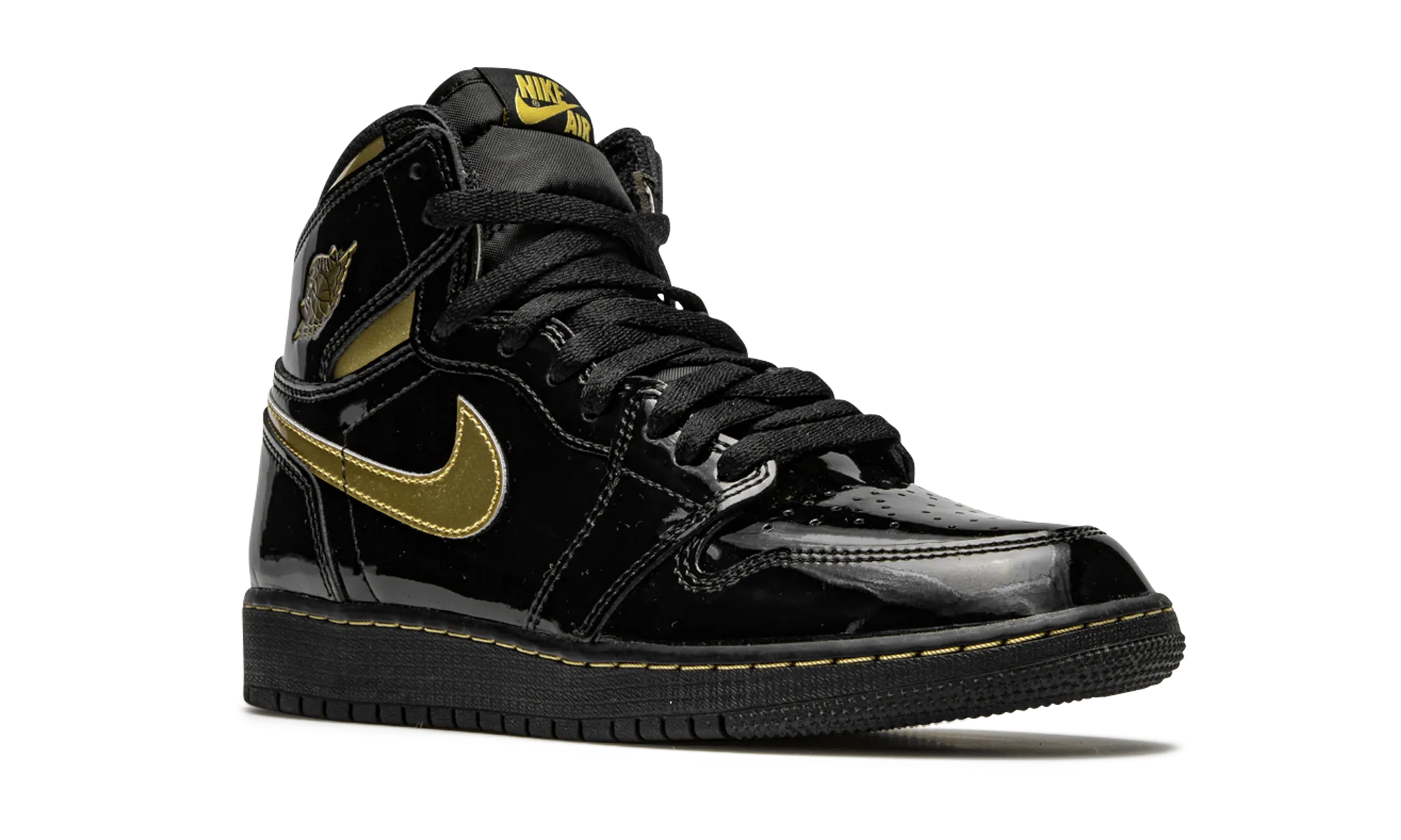 Air Jordan 1 Retro High OG GS "Black Metallic Gold" jordan preschool kids shoes