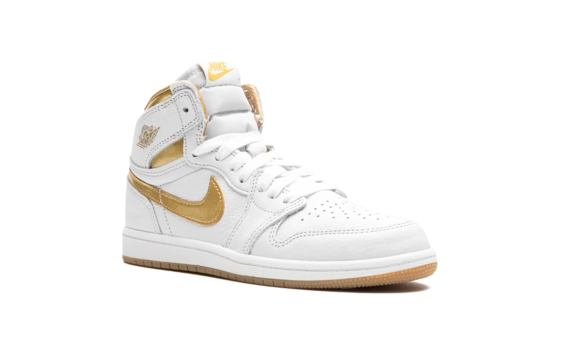 Air Jordan 1 Retro High OG PS "Metallic Gold" jordan preschool kids shoes