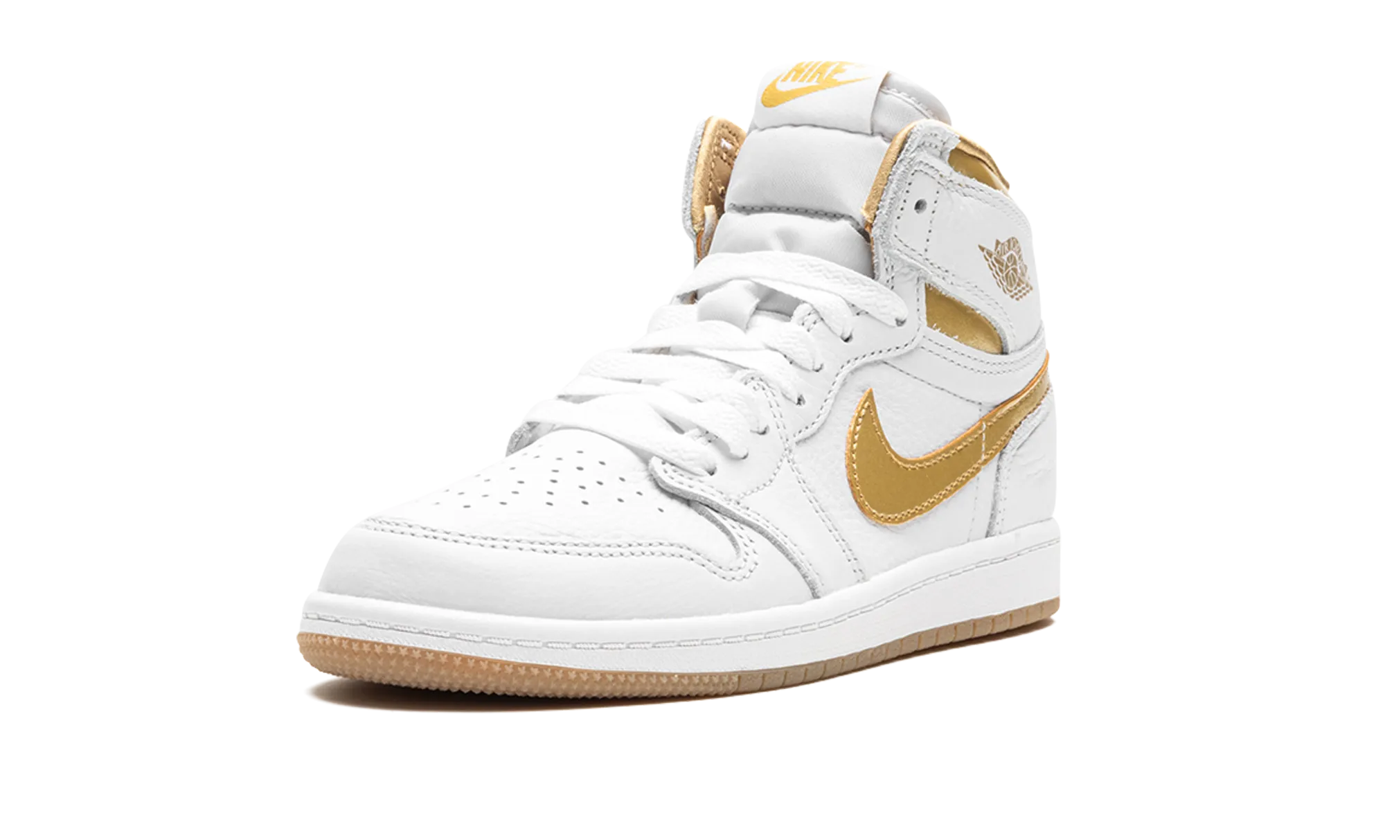 Air Jordan 1 Retro High OG PS "Metallic Gold" jordan preschool kids shoes