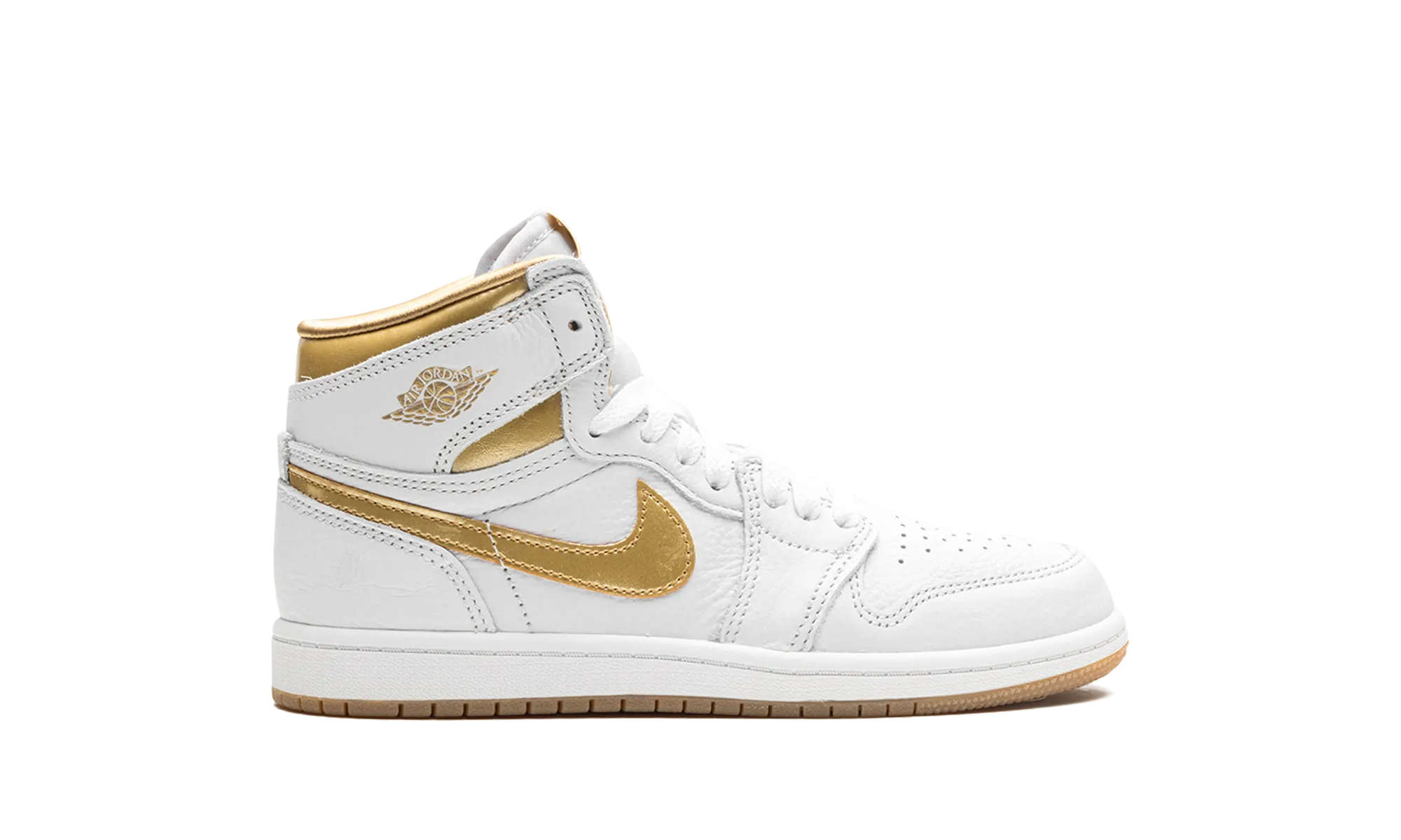 Air Jordan 1 Retro High OG PS "Metallic Gold" jordan preschool kids shoes