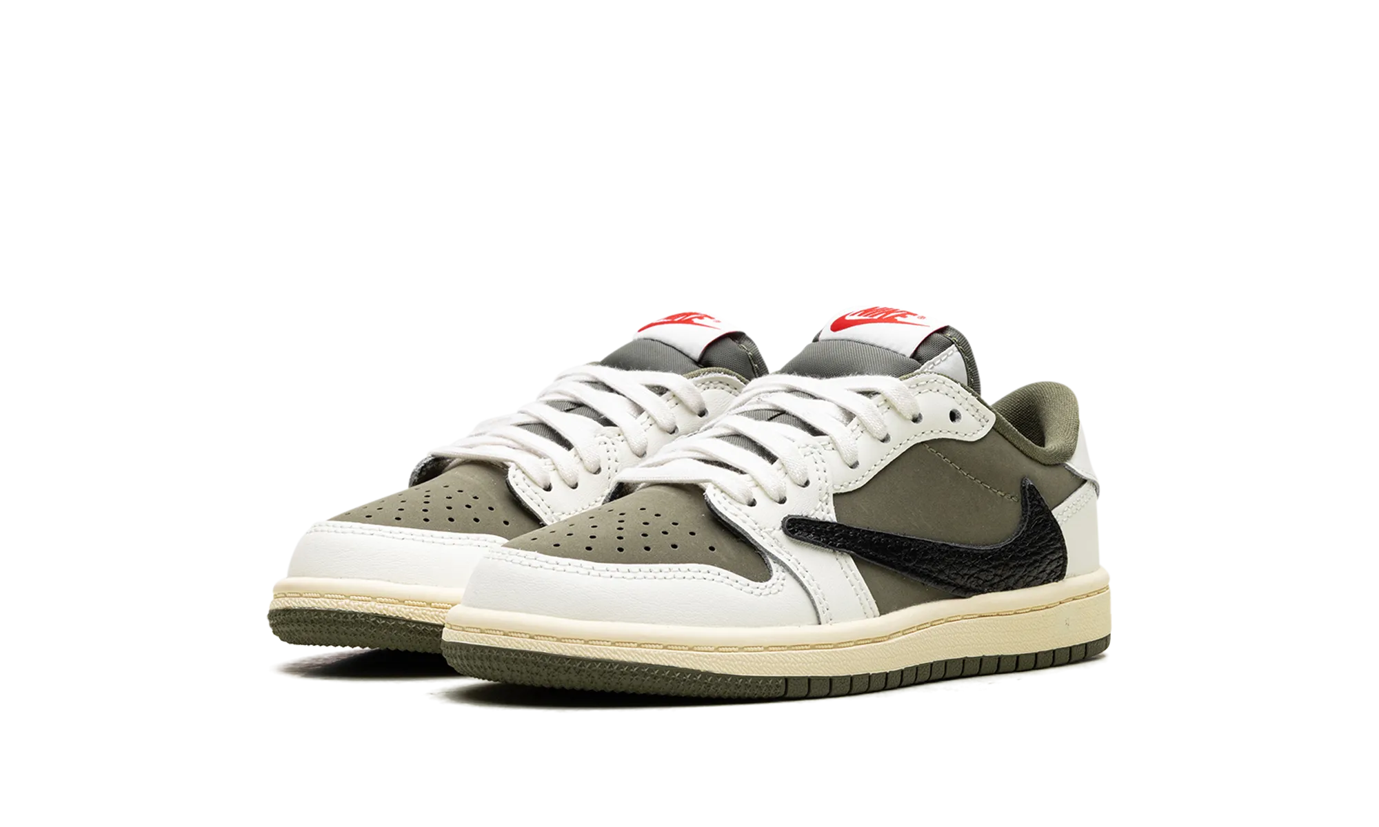 Air Jordan 1 Retro Low OG SP PS "Travis Scott - Medium Olive" jordan preschool kids shoes