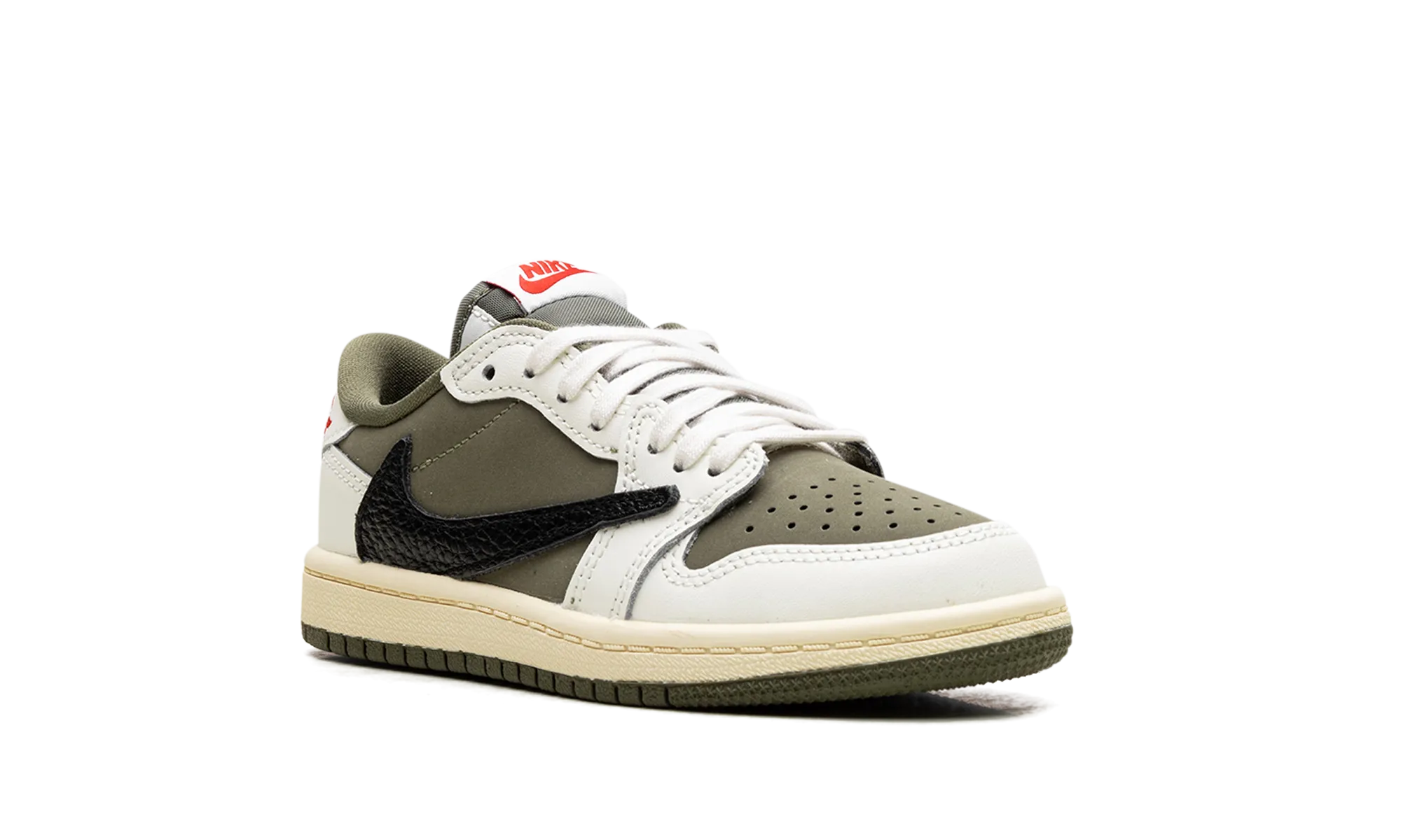 Air Jordan 1 Retro Low OG SP PS "Travis Scott - Medium Olive" jordan preschool kids shoes