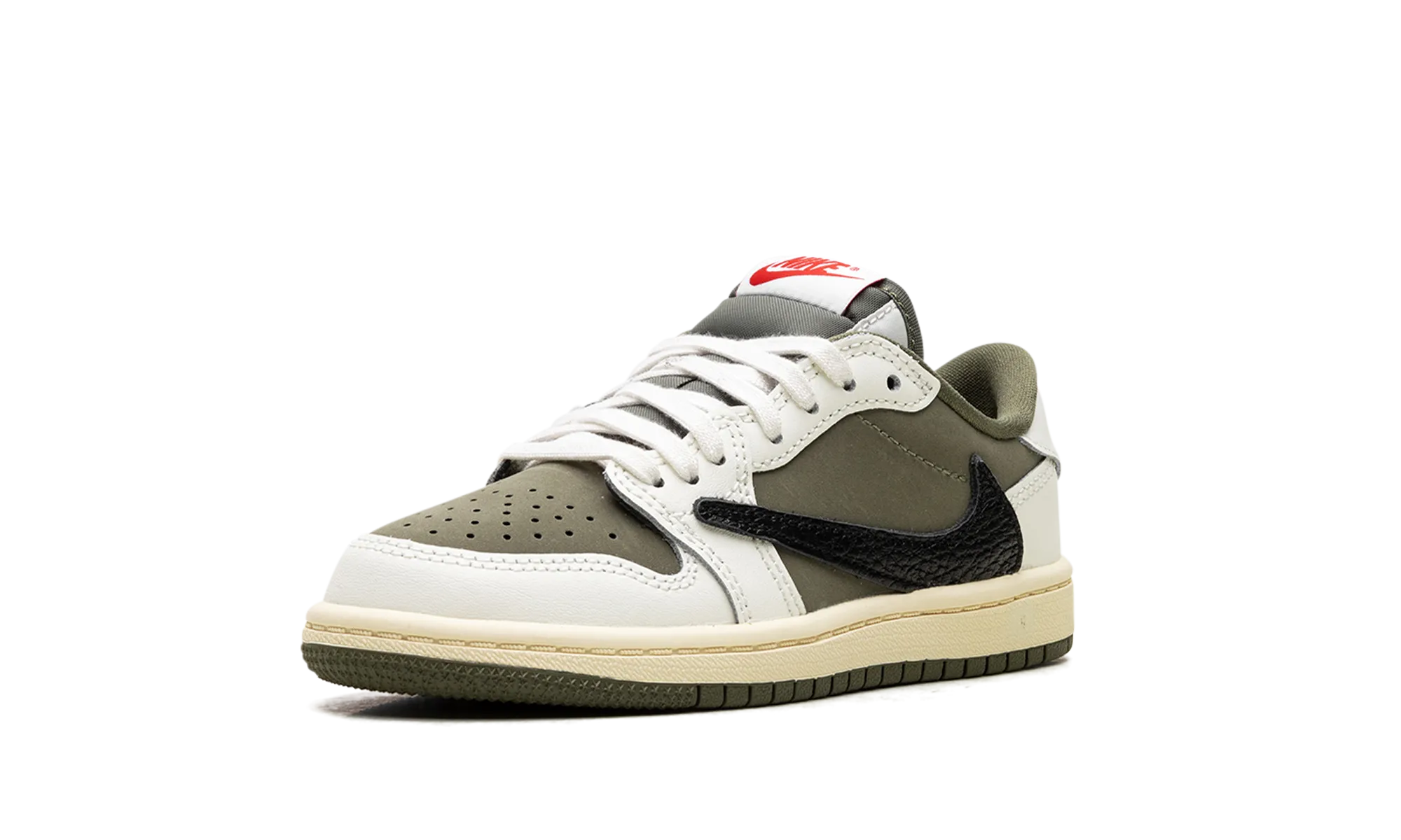 Air Jordan 1 Retro Low OG SP PS "Travis Scott - Medium Olive" jordan preschool kids shoes