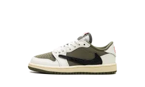 Air Jordan 1 Retro Low OG SP PS "Travis Scott - Medium Olive" Jordan Pre School shoes