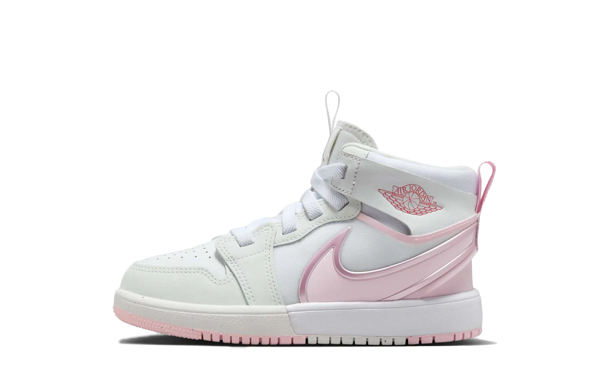 Air Jordan 1 Retro Mid RM PS "White Fire Red Pink Foam" Jordan Pre School shoes