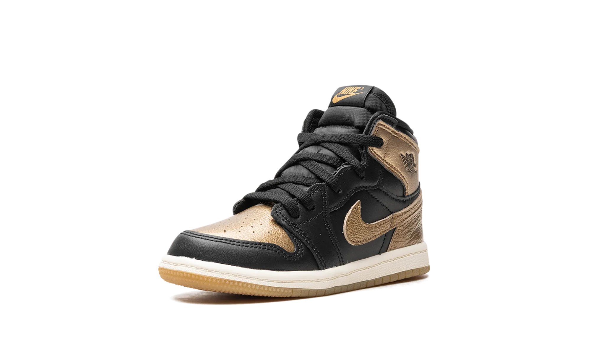 Air Jordan 1 TD "Black Metallic Gold" jordan toddler baby shoes