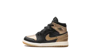 Air Jordan 1 TD "Black Metallic Gold" Jordan Toddler shoes