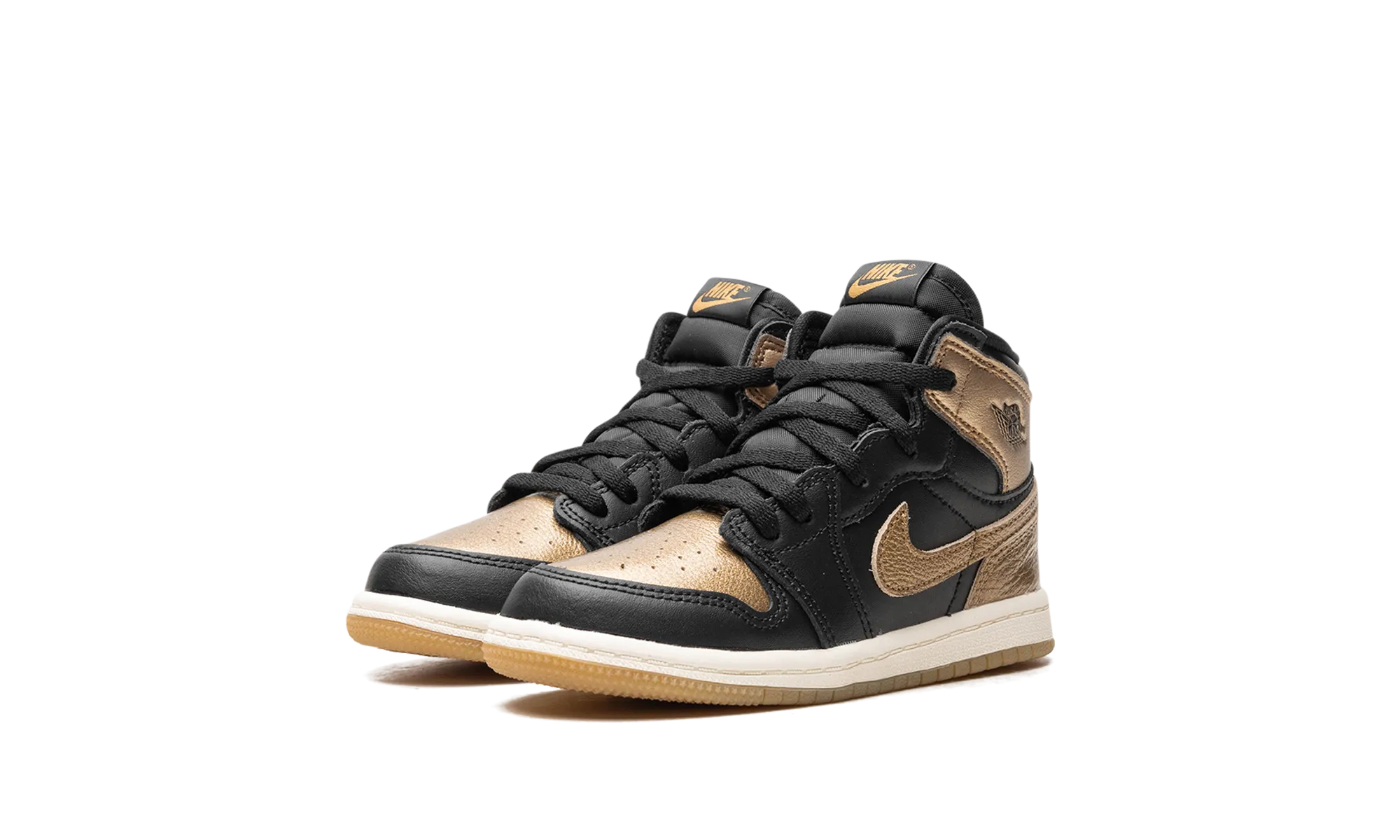 Air Jordan 1 TD "Black Metallic Gold" jordan toddler baby shoes