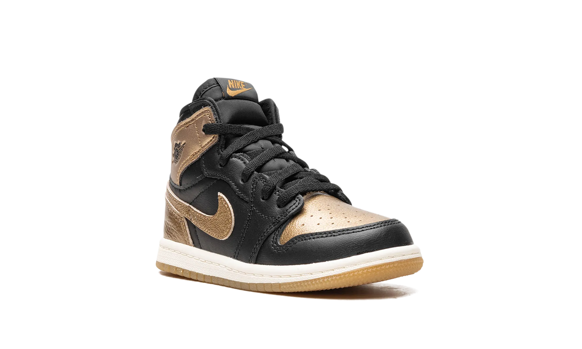 Air Jordan 1 TD "Black Metallic Gold" jordan toddler baby shoes