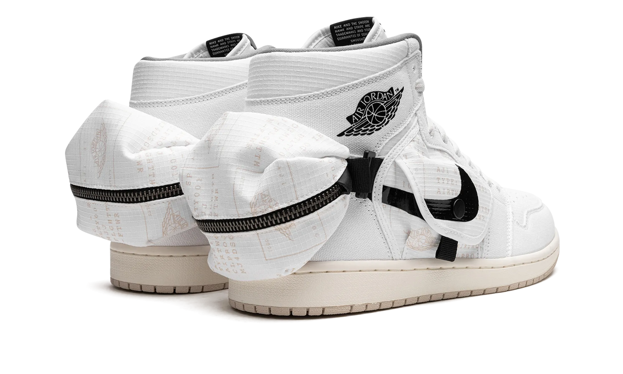 Air Jordan 1 Utility "WHITE BLACK" jordan mens sport sneakers