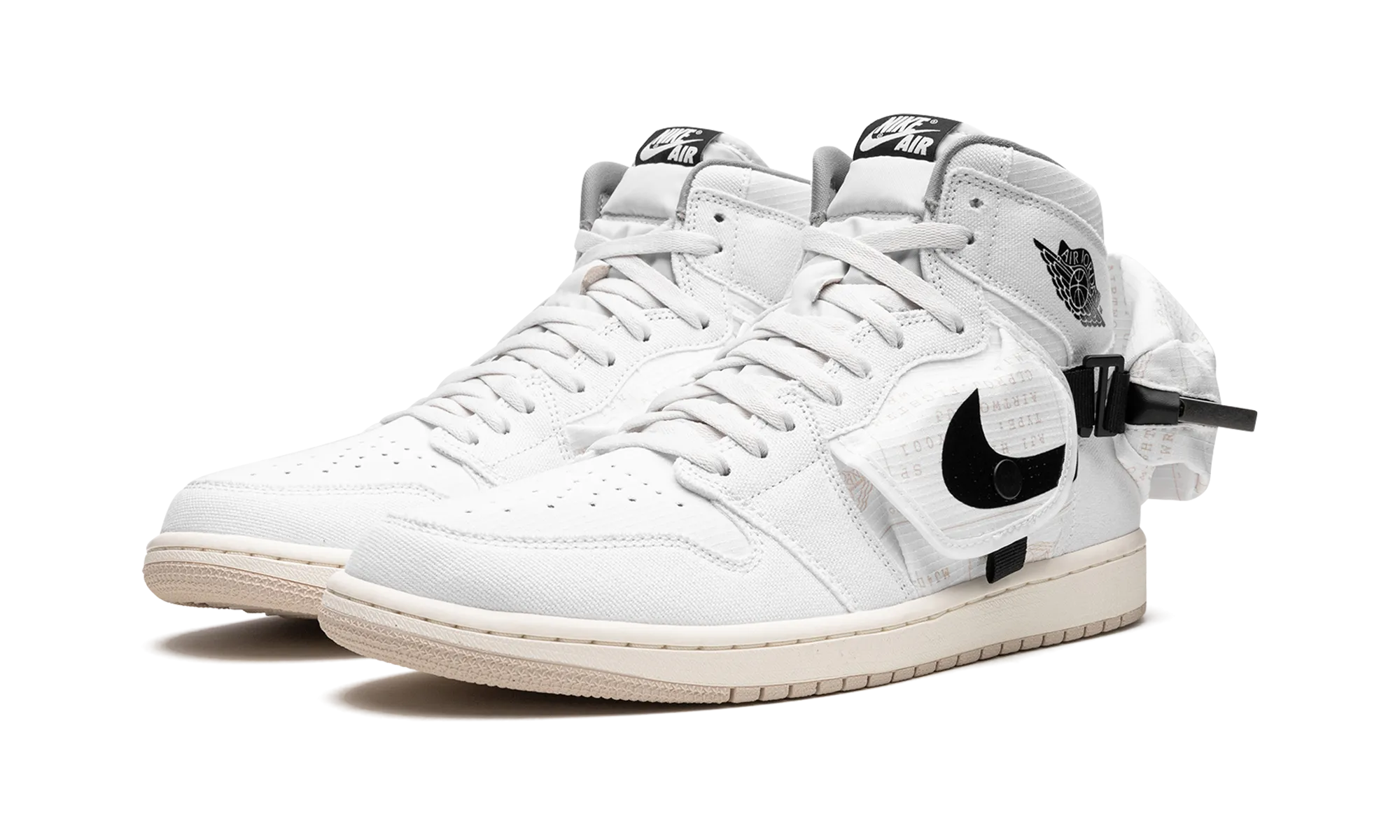 Air Jordan 1 Utility "WHITE BLACK" jordan mens sport sneakers