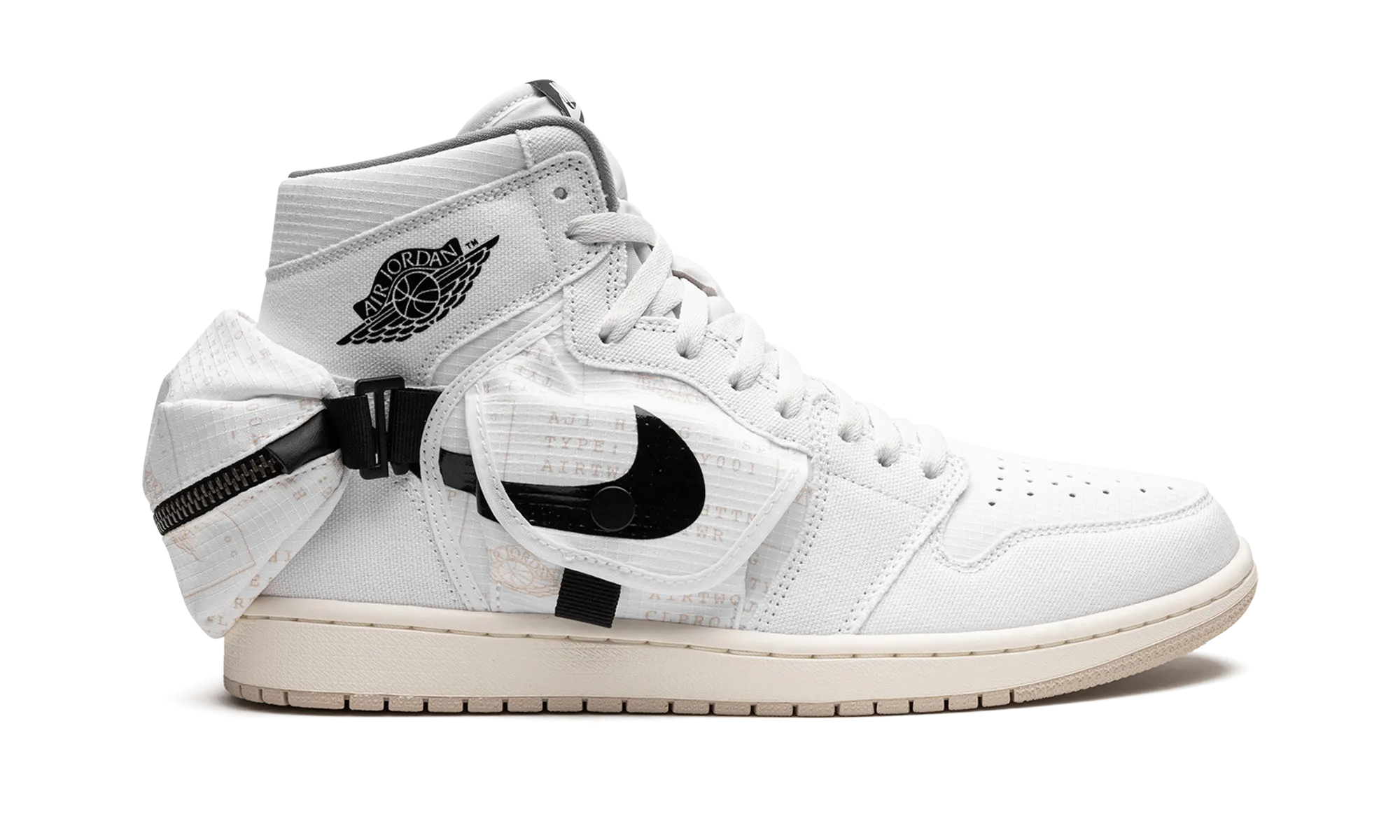 Air Jordan 1 Utility "WHITE BLACK" jordan mens sport sneakers