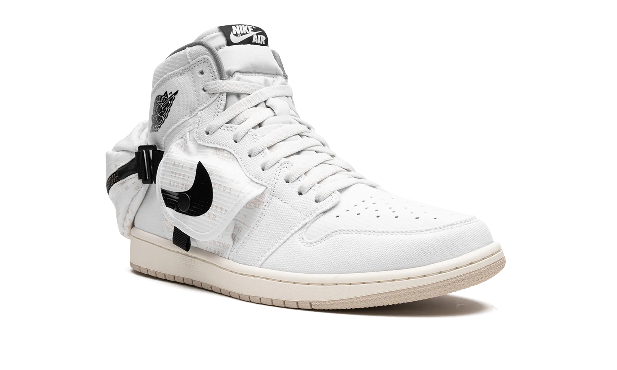 Air Jordan 1 Utility "WHITE BLACK" jordan mens sport sneakers