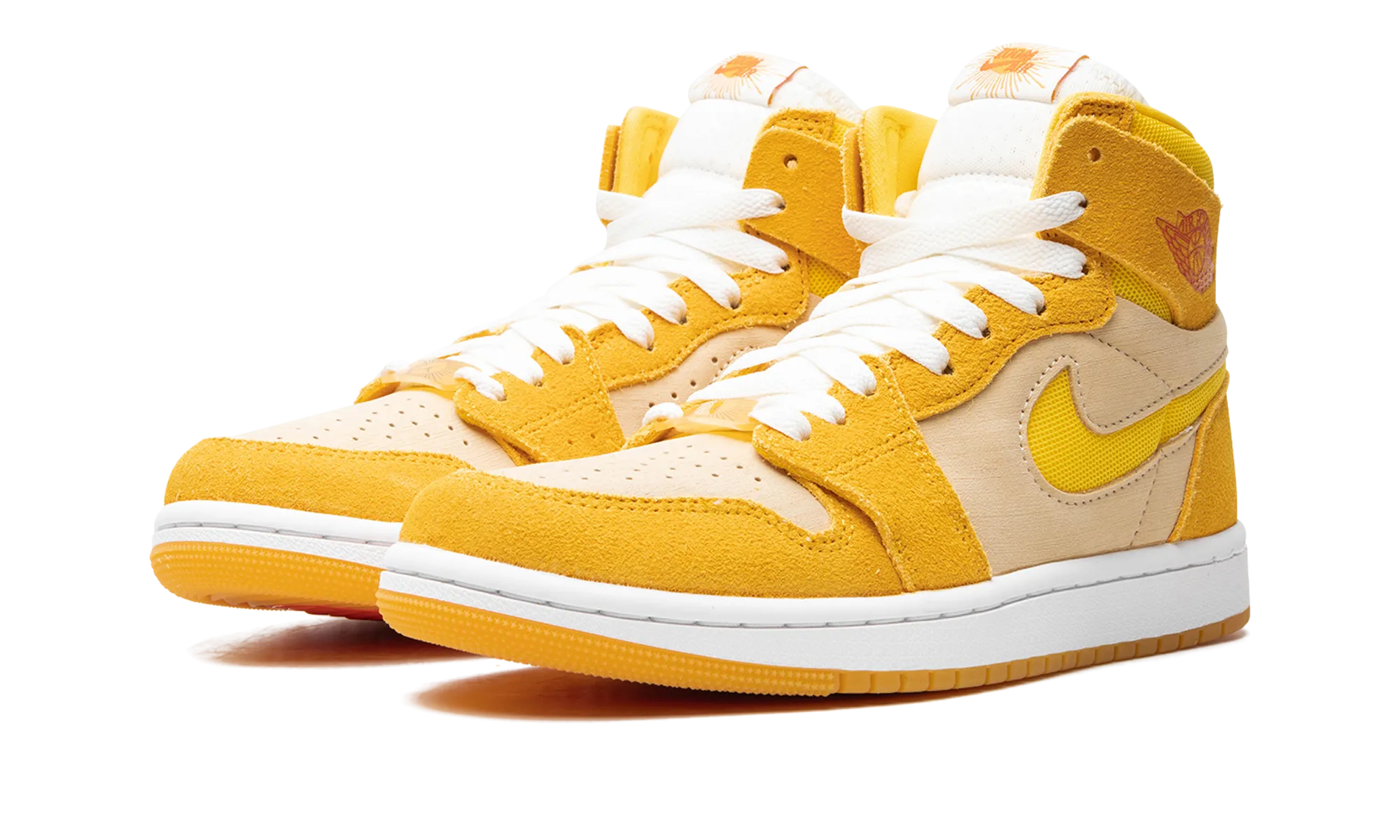Air Jordan 1 Zoom Air CMFT 2 WMNS "Yellow Ochre/Tour Yellow-Pale Vanilla-Safety" jordan classic womens shoes