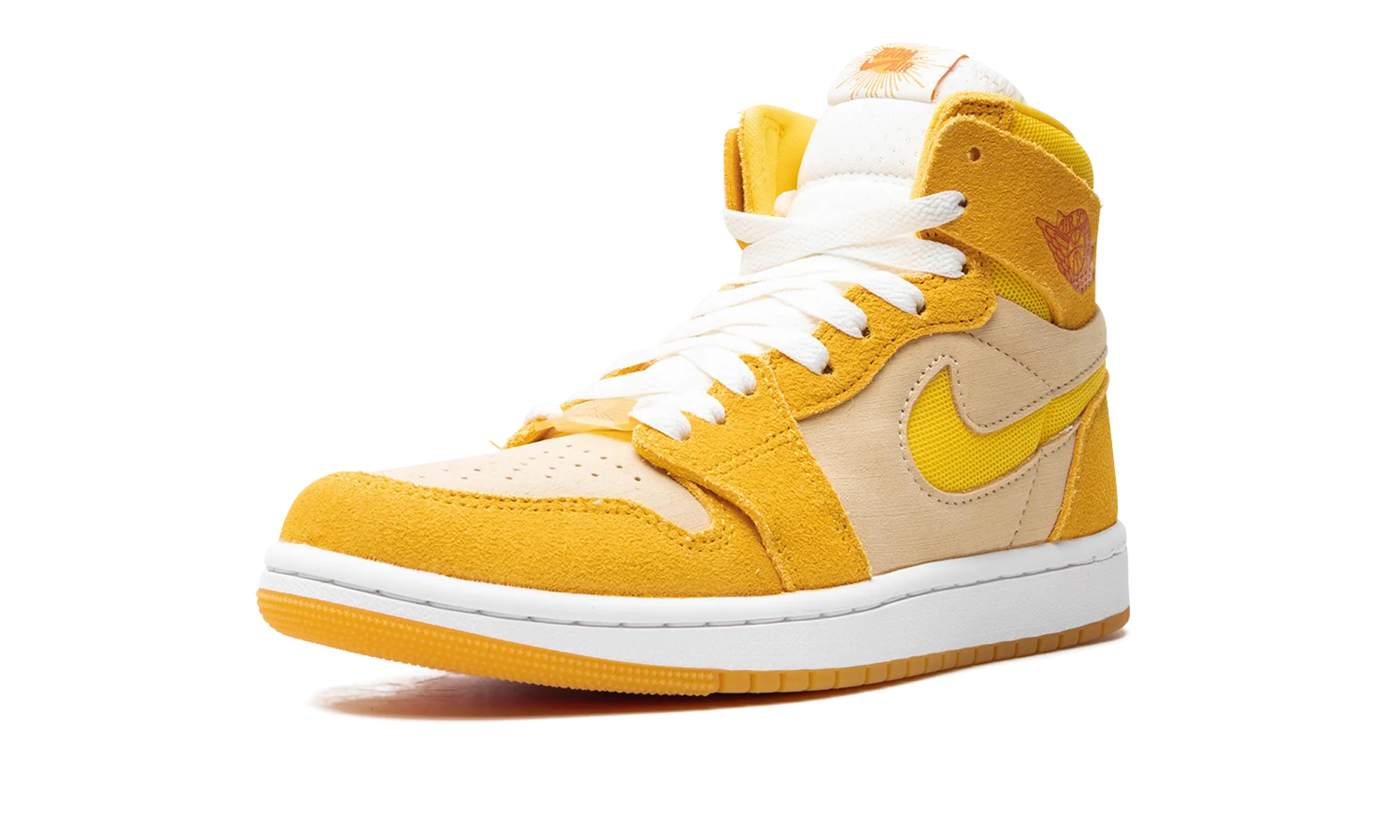Air Jordan 1 Zoom Air CMFT 2 WMNS "Yellow Ochre/Tour Yellow-Pale Vanilla-Safety" jordan classic womens shoes
