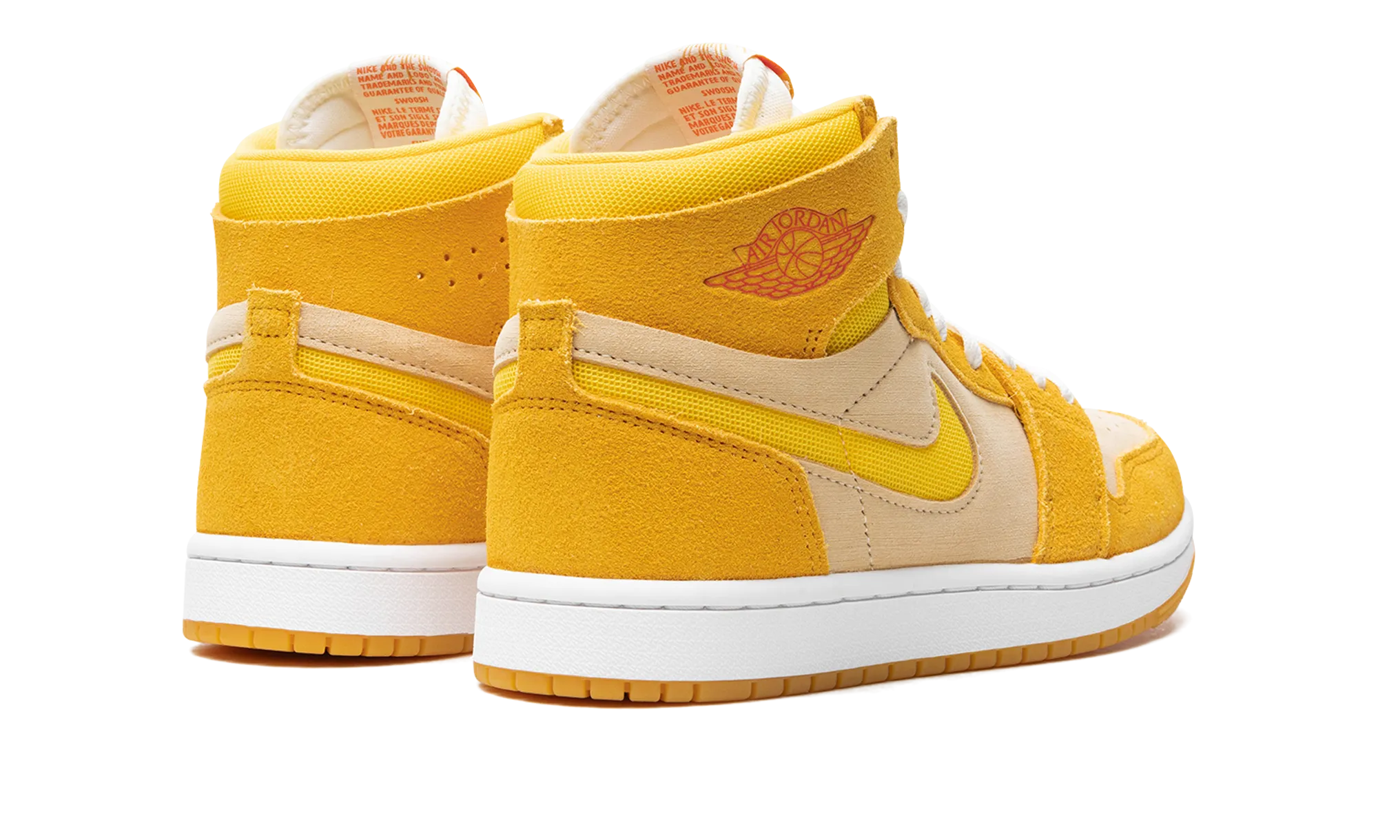 Air Jordan 1 Zoom Air CMFT 2 WMNS "Yellow Ochre/Tour Yellow-Pale Vanilla-Safety" jordan classic womens shoes