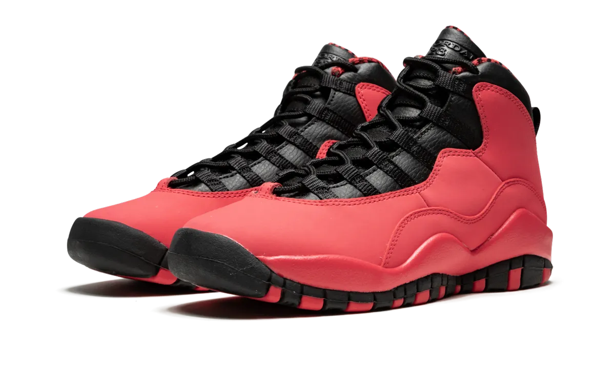 Air Jordan 10 Retro GS "Fusion Red" jordan grade school sneakers