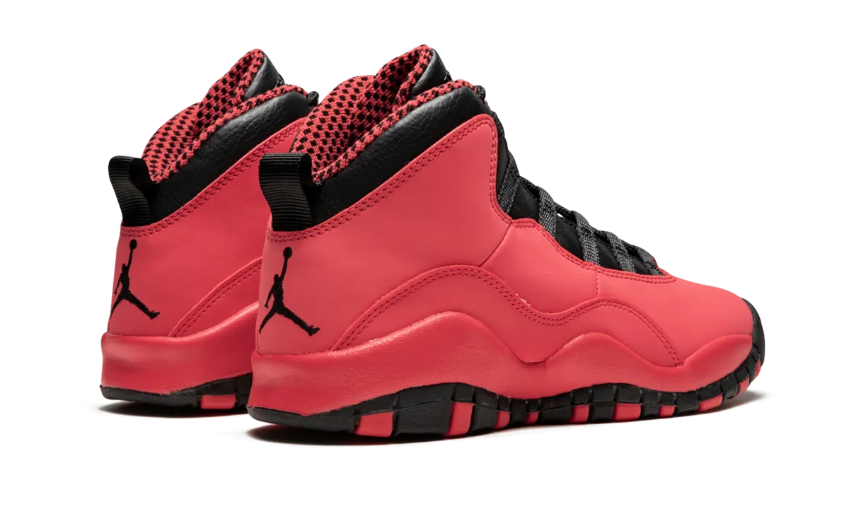 Air Jordan 10 Retro GS "Fusion Red" jordan grade school sneakers