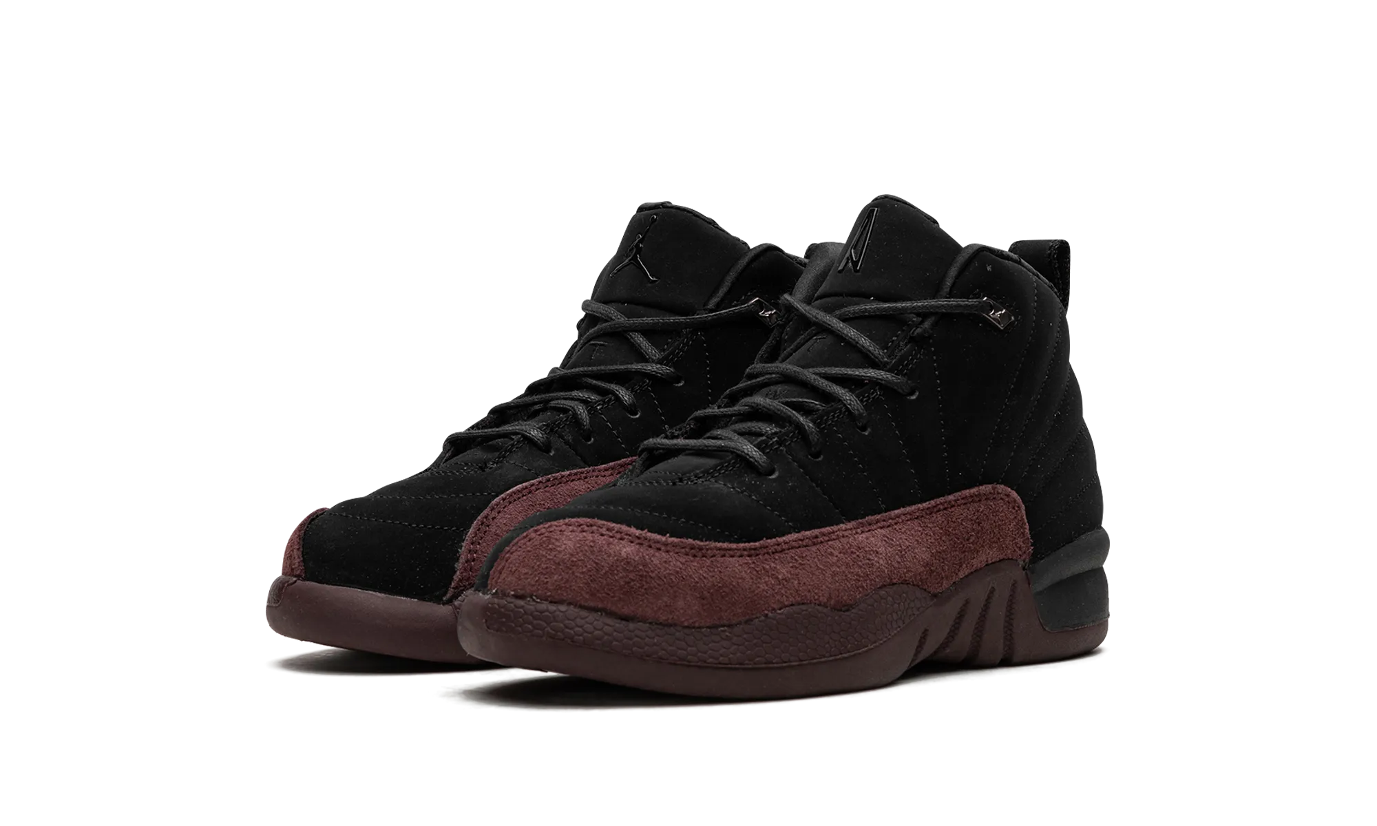 Air Jordan 12 PS "A Ma Manire - Black" jordan preschool kids shoes