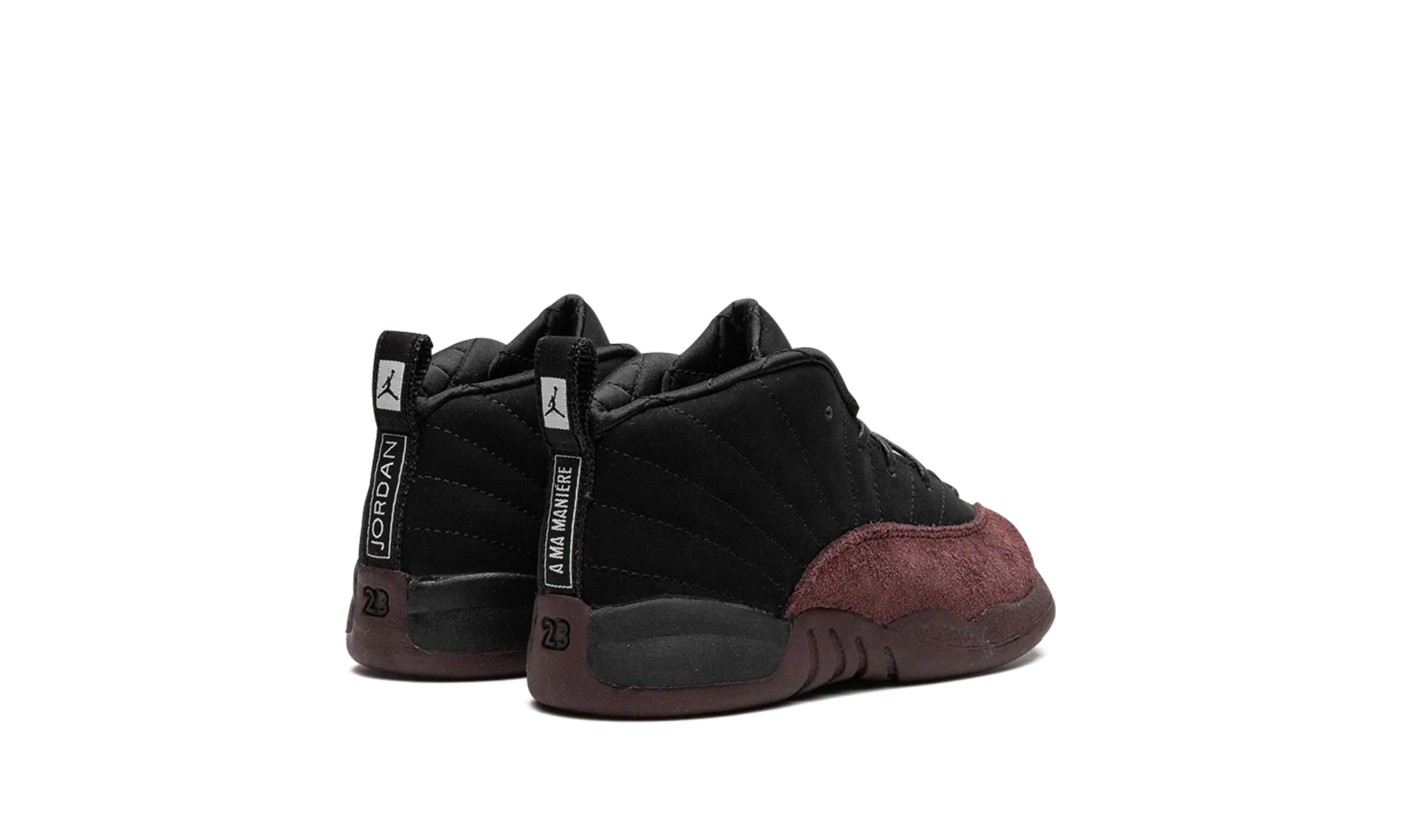 Air Jordan 12 TD "A Ma Manire - Black" jordan toddler baby shoes