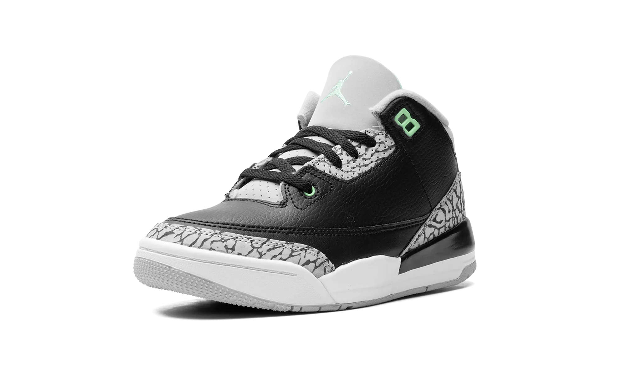 Air Jordan 3 PS "Green Glow" jordan preschool kids shoes