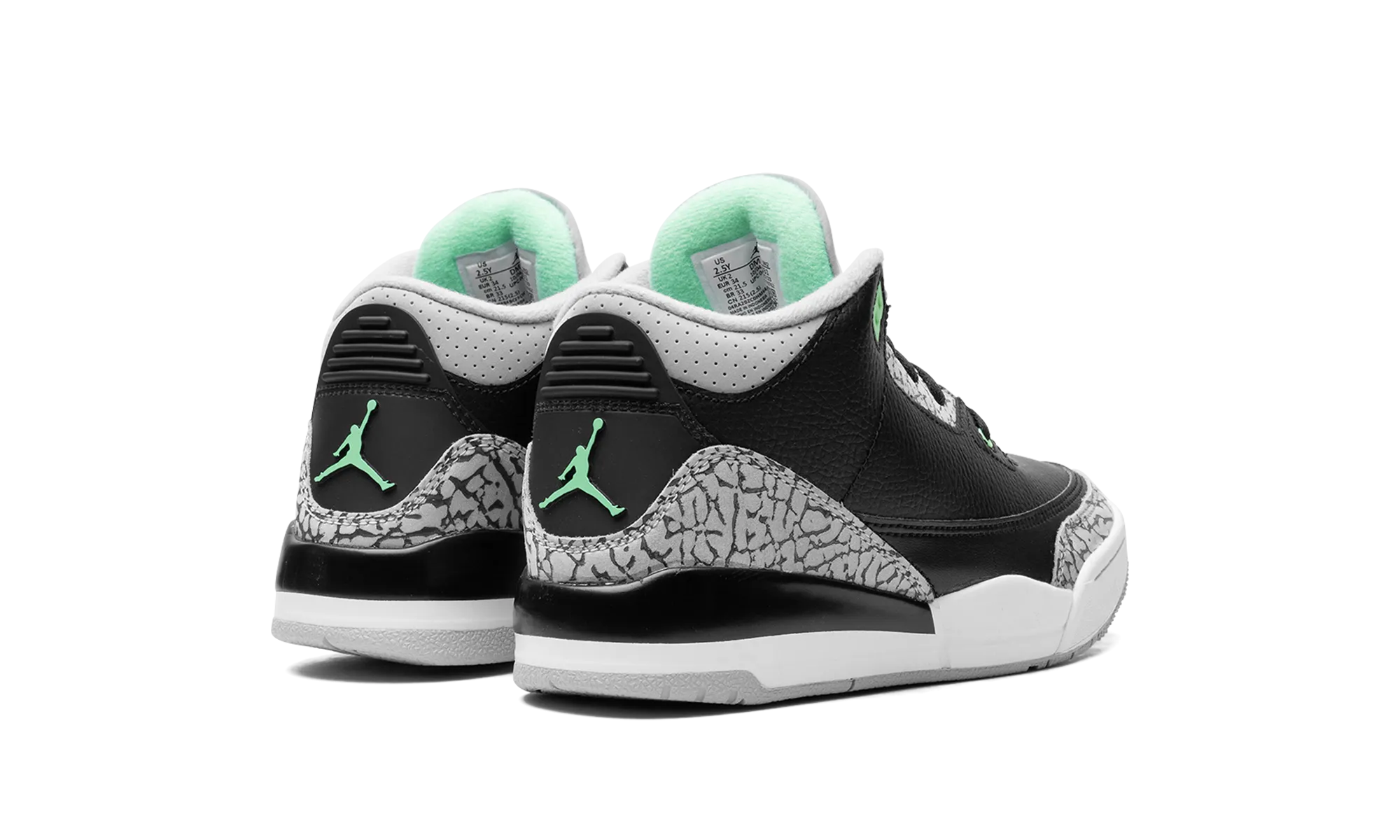 Air Jordan 3 PS "Green Glow" jordan preschool kids shoes
