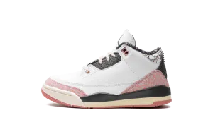 Air Jordan 3 PS "White/Red Stardust" Jordan Pre School shoes