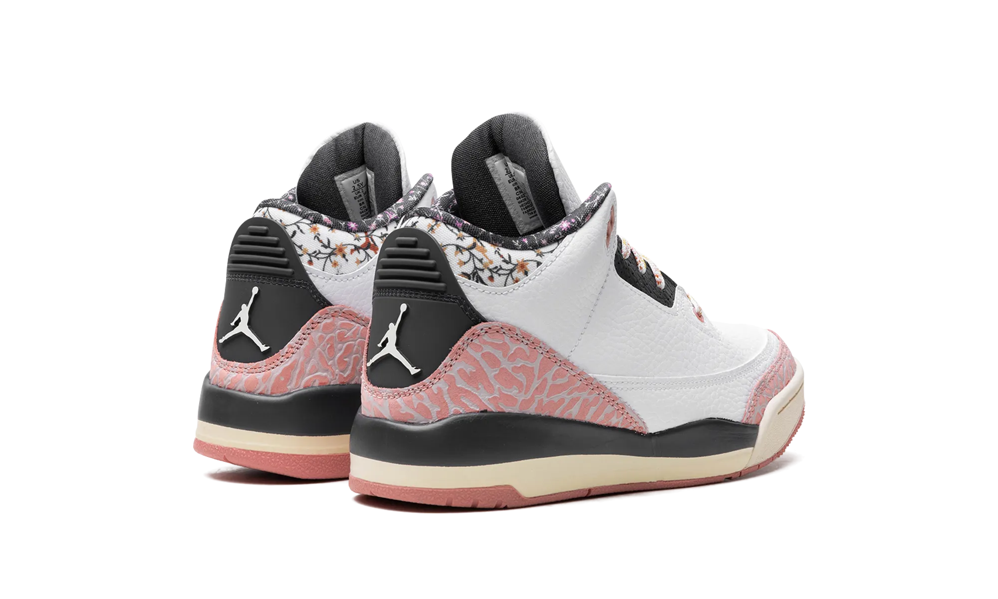 Air Jordan 3 PS "White/Red Stardust" jordan preschool kids shoes